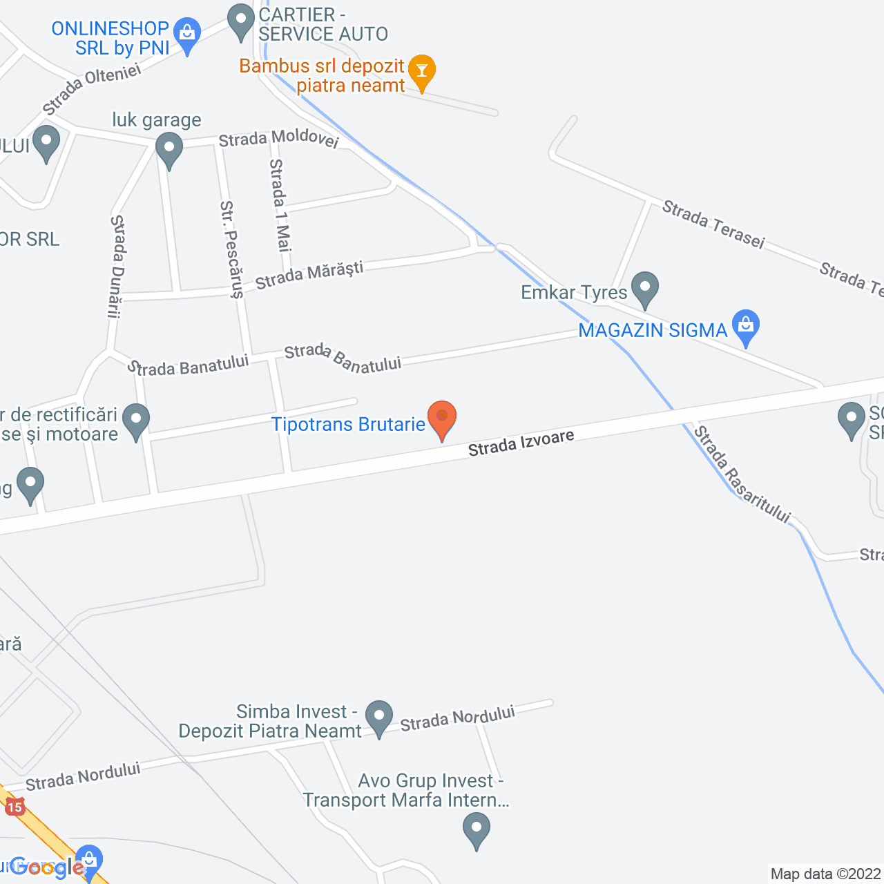 Poza harta streetview, zoom 16, adresa Piatra-Neamt, judetul Neamt