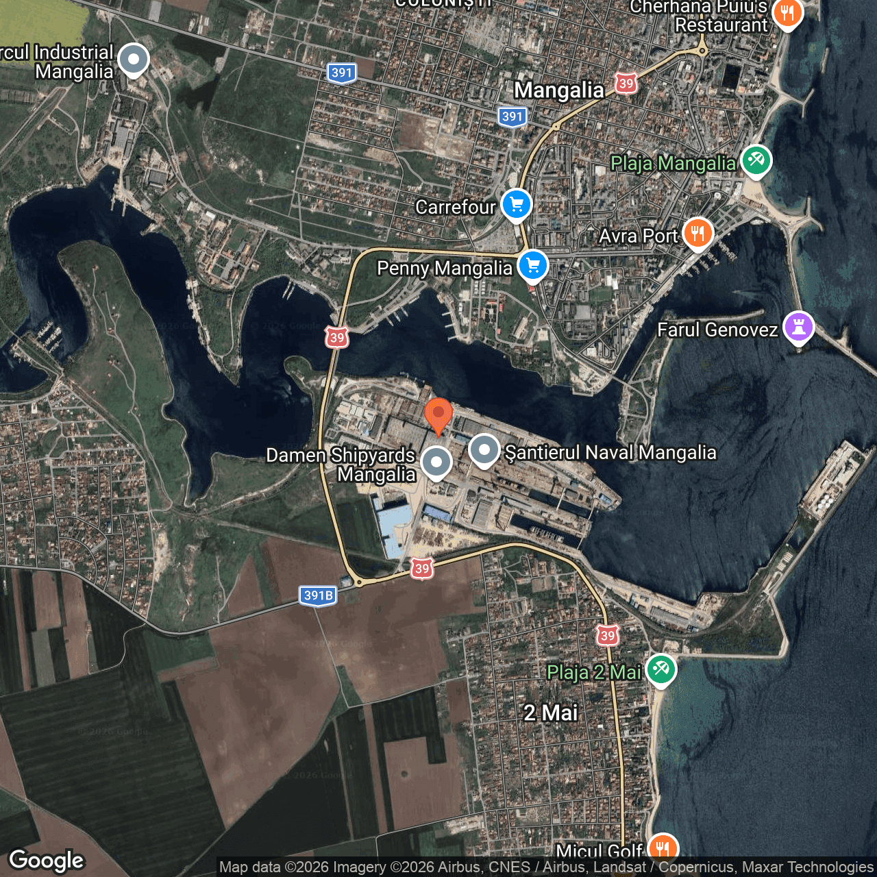 Poza harta hybrid, zoom 14, adresa Mangalia Constanta, , judetul 