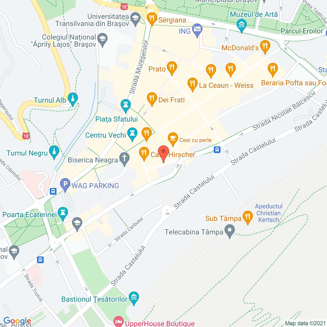 Poza harta streetview, zoom 16, adresa Strada Johann Gött 6, Brasov, judetul Brasov