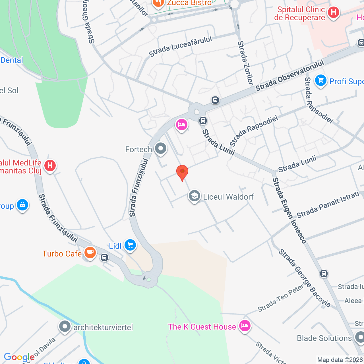Poza harta streetview, zoom 16, adresa Cluj-Napoca, str. Armoniei, nr. 4, , judetul
