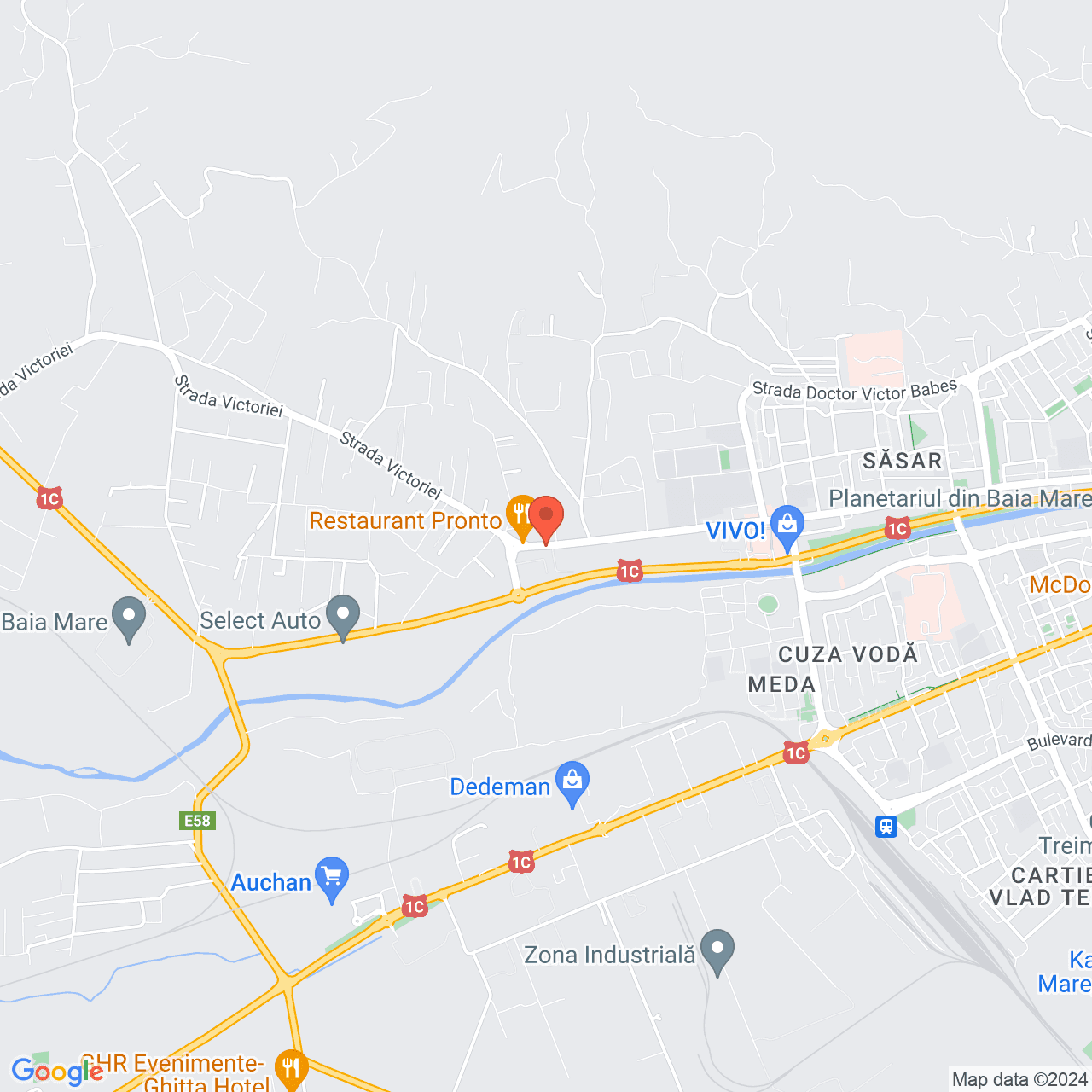 Poza harta streetview, zoom 14, adresa Baia Mare, str. Victoriei, nr. 81V, , judetul