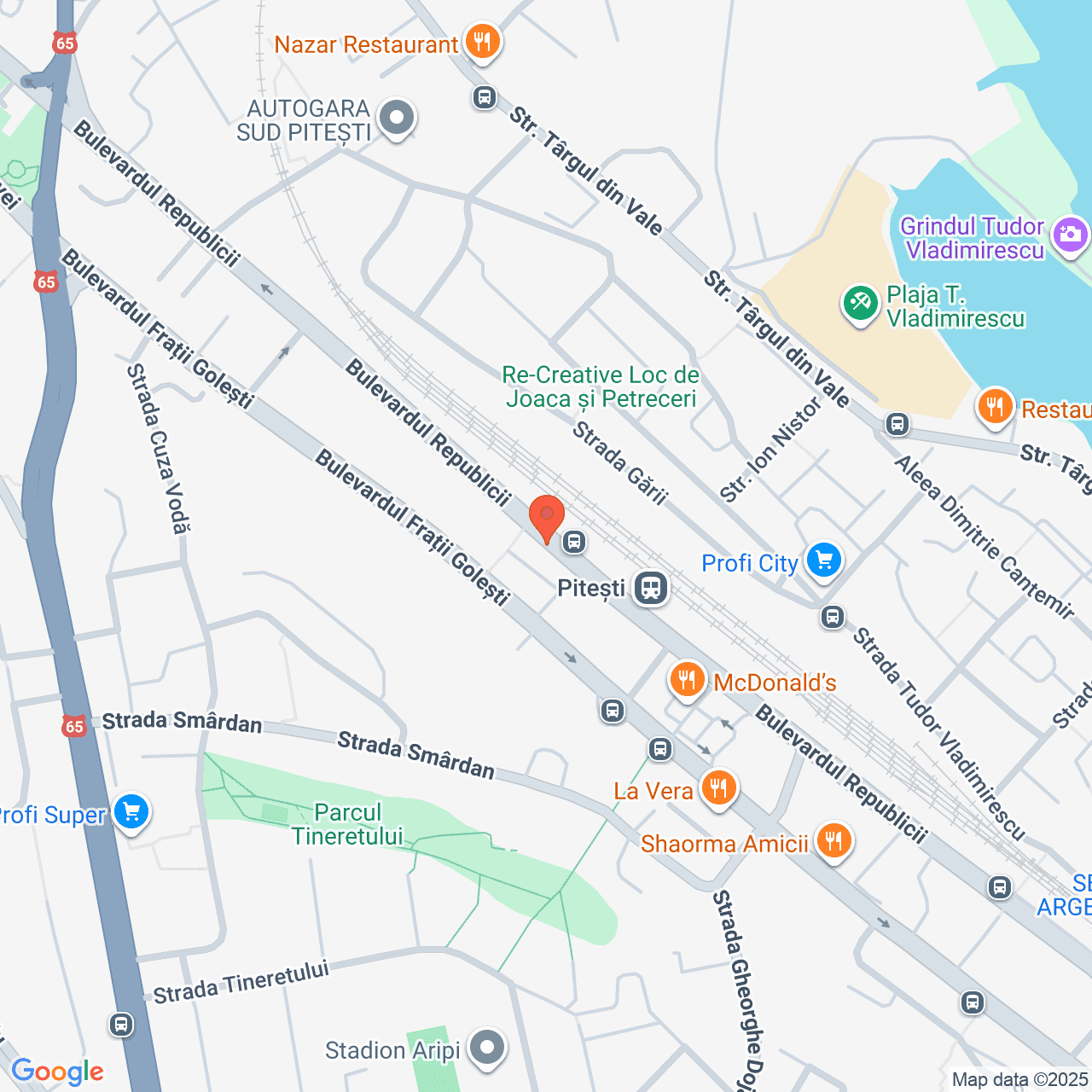 Poza harta streetview, zoom 16, adresa Bulevardul Republicii, nr. 79 Pitesti, , judetul