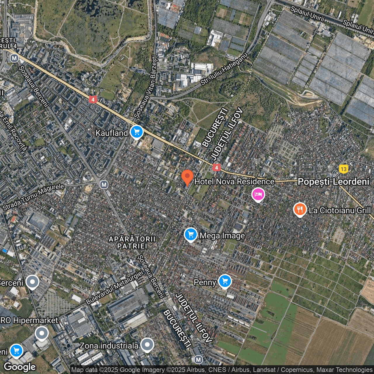 Poza harta hybrid, zoom 14, adresa Bucuresti, Drumul Cheile Turzii nr 125, , judetul