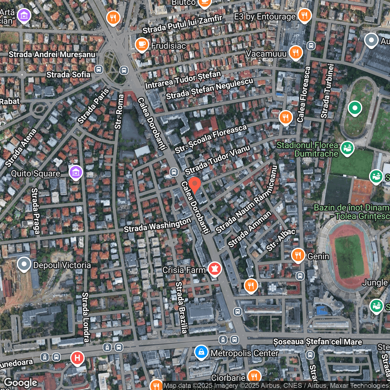 Poza harta hybrid, zoom 16, adresa Bucuresti, Calea Dorobantilor nr. 134 – 138, bl. 11,, , judetul