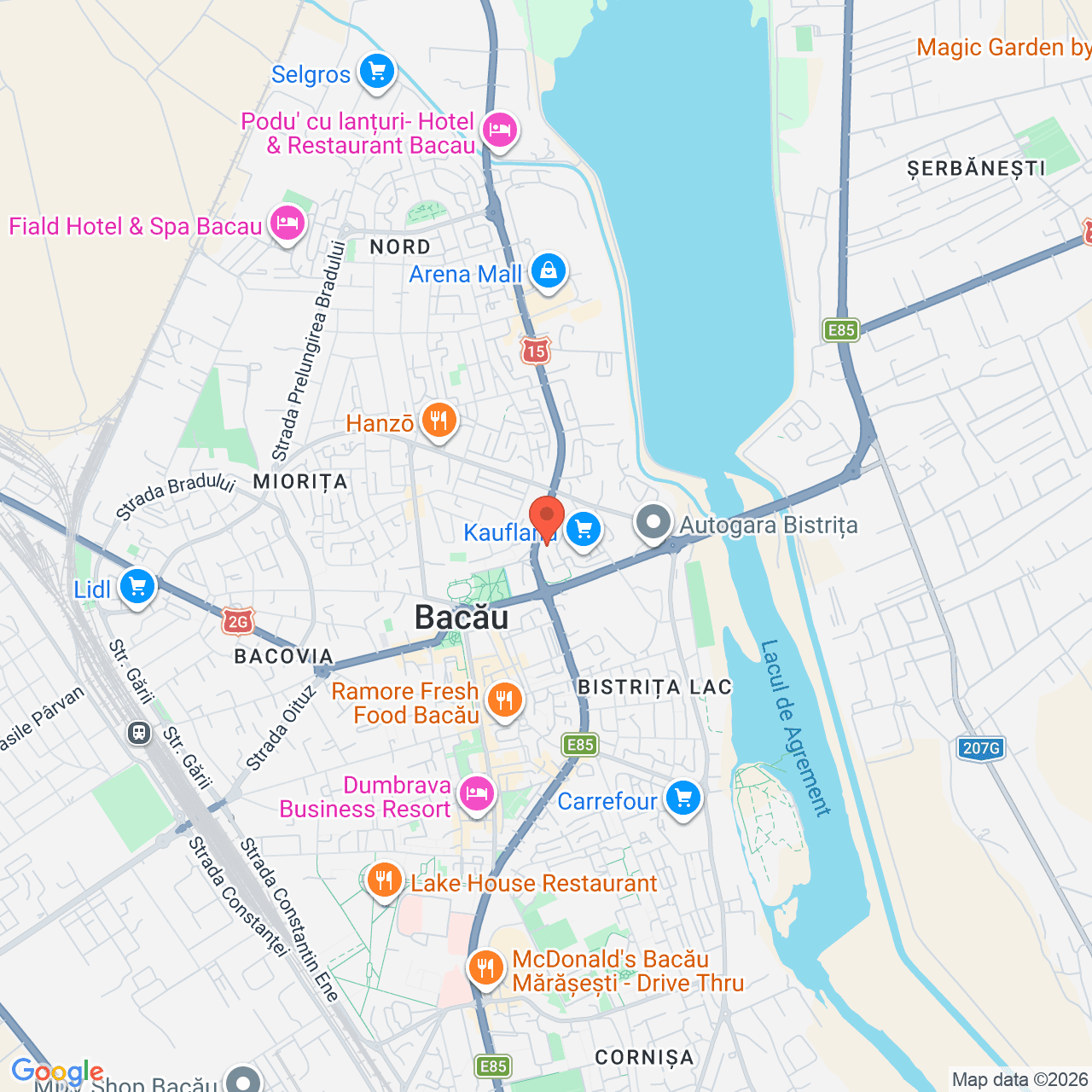 Poza harta streetview, zoom 14, adresa strada 9 Mai numarul 80 Bacau, , judetul