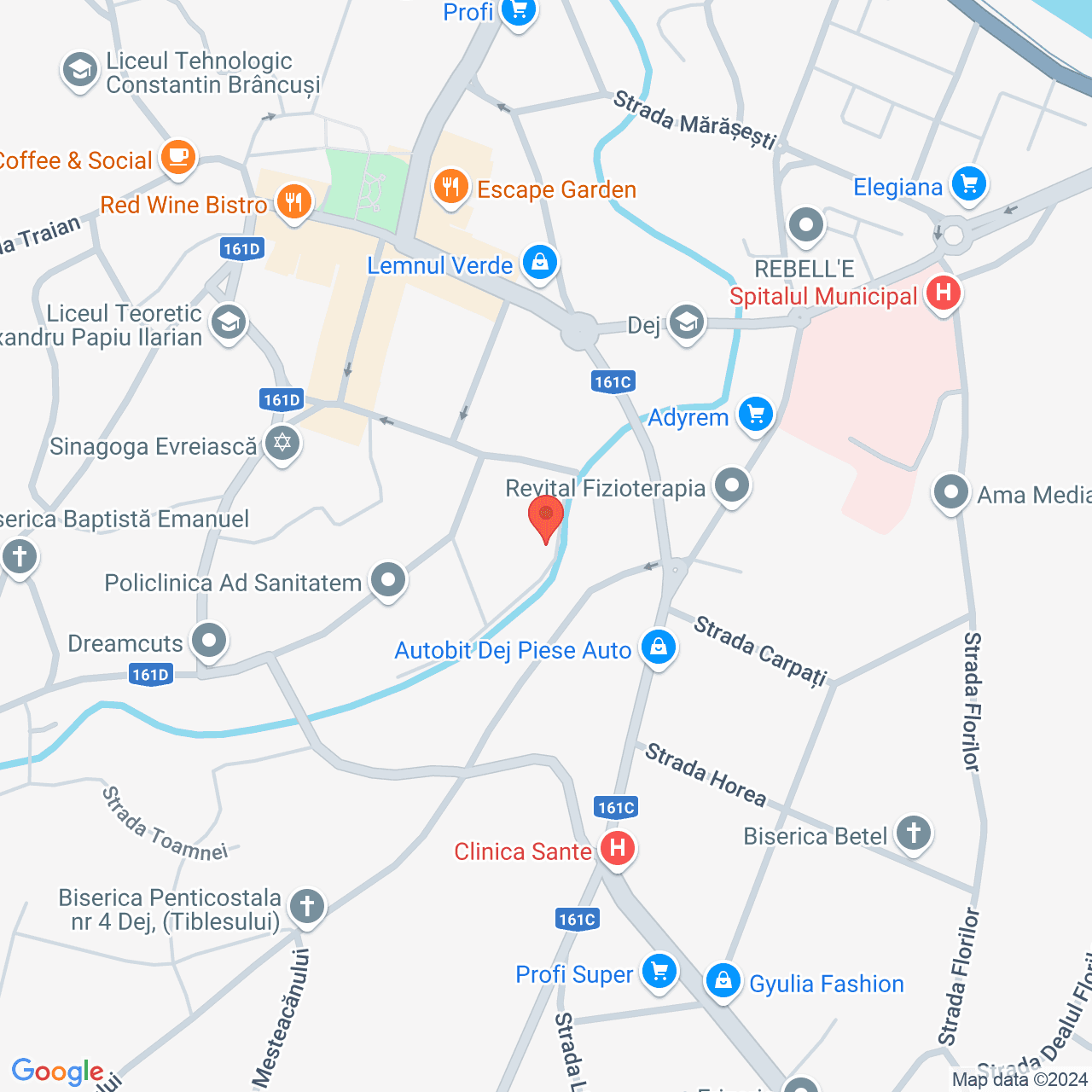 Poza harta streetview, zoom 16, adresa Dej, str. Crisan, nr. 9, , judetul