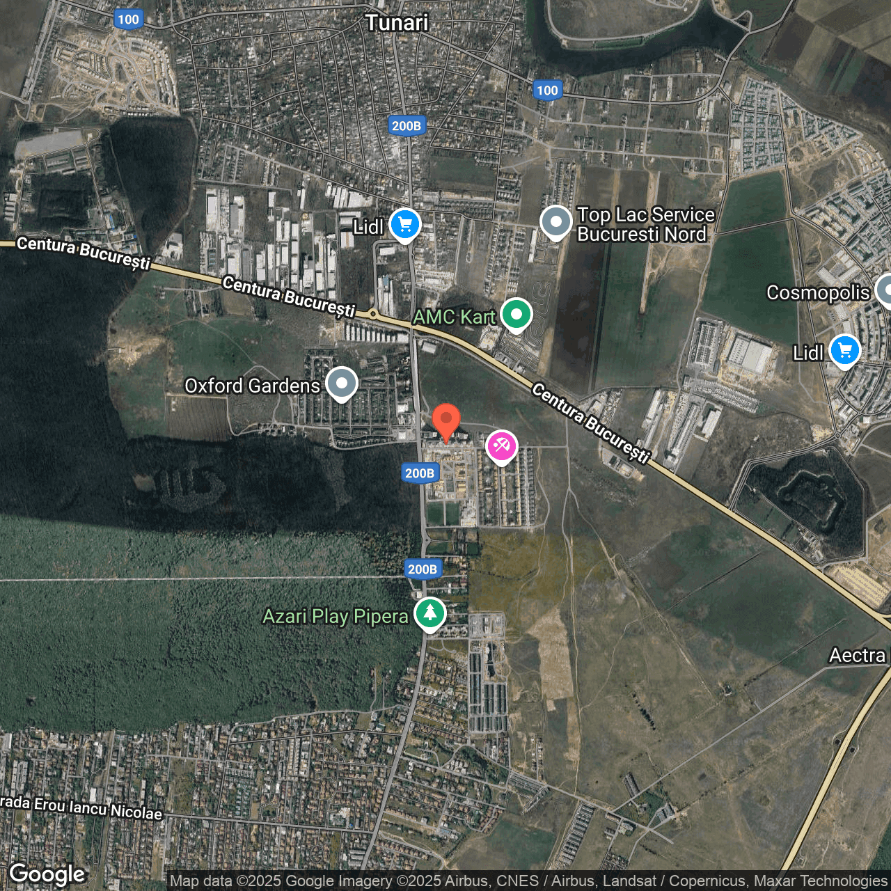 Poza harta hybrid, zoom 14, adresa Voluntari, Bd. Pipera nr.198C, , judetul