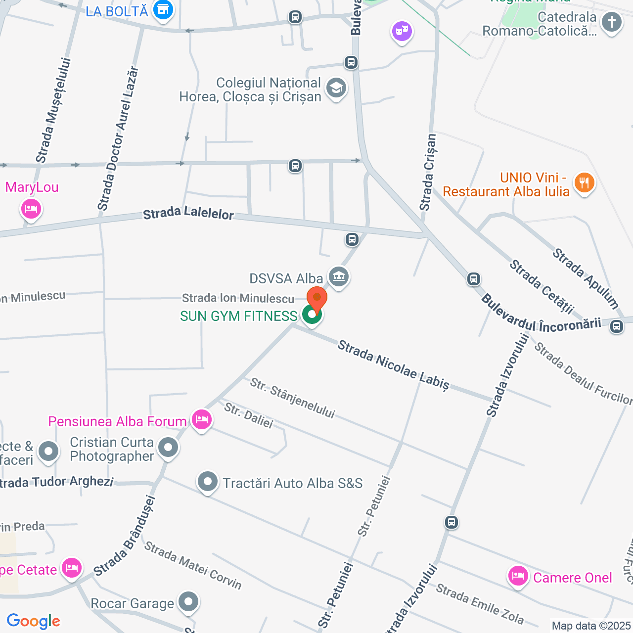 Poza harta streetview, zoom 16, adresa Alba Iulia, str. Brândușei, nr. 8, , judetul