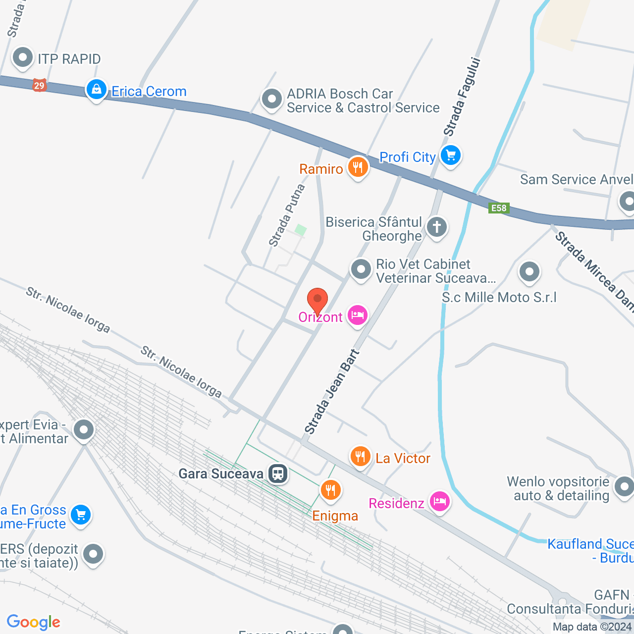 Poza harta streetview, zoom 16, adresa Suceava, str. Privighetorii nr. 6, , judetul