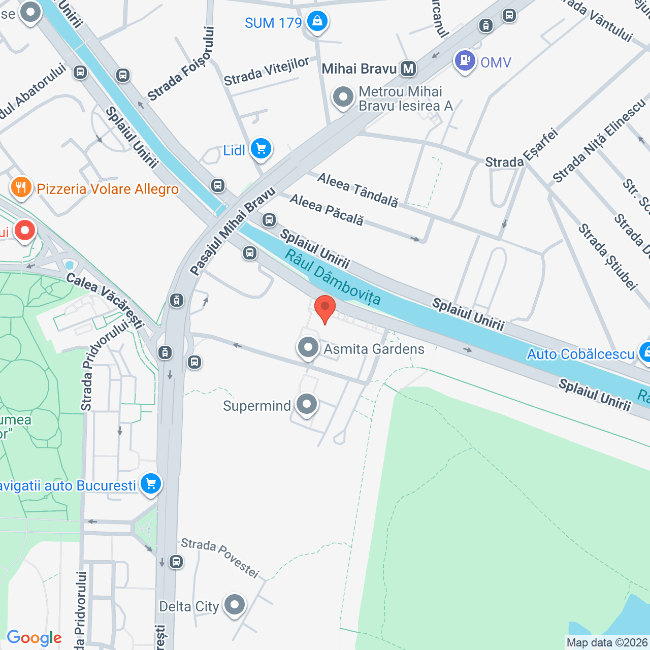 Poza harta streetview, zoom 16, adresa Bucuresti, Splaiul Unirii nr. 168, , judetul