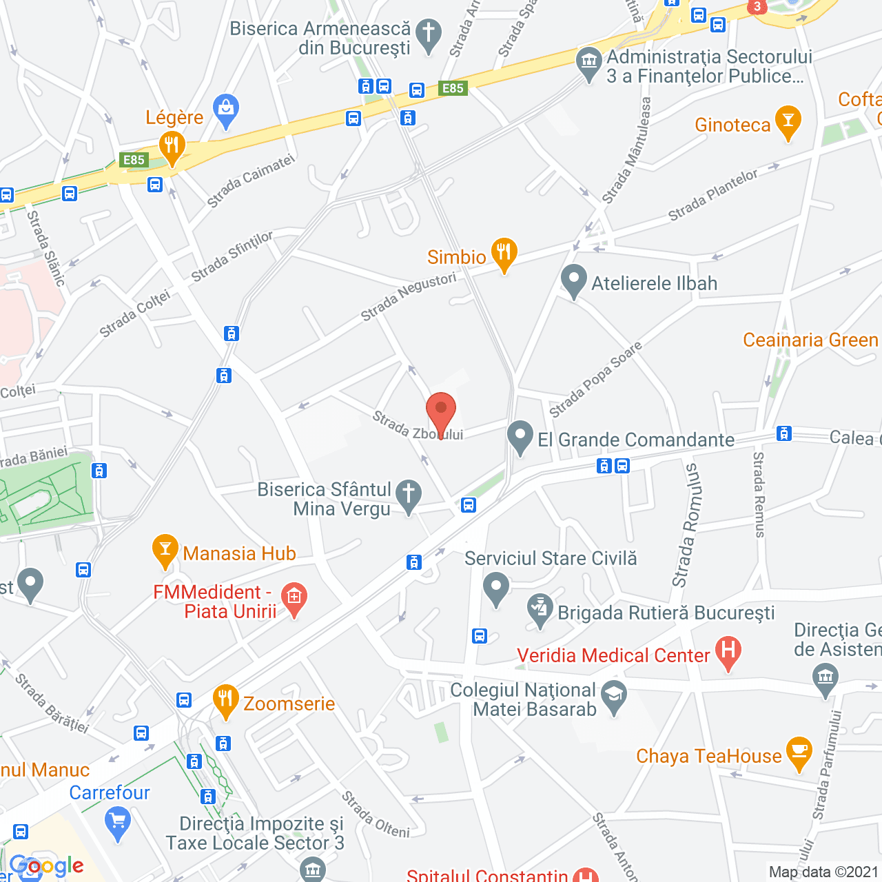 Poza harta streetview, zoom 16, adresa Zborului 8, Bucuresti, judetul Bucuresti Ilfov