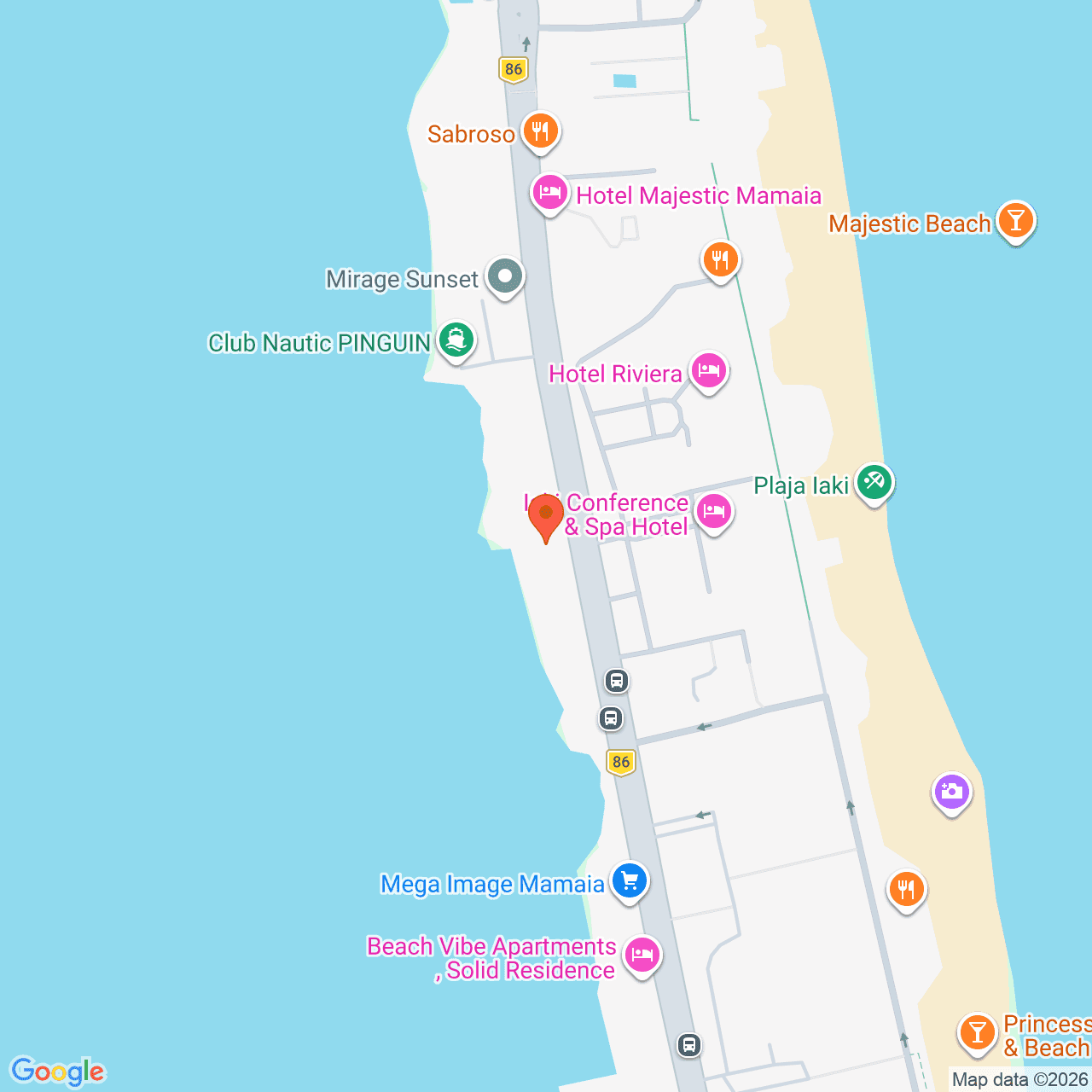 Poza harta streetview, zoom 16, adresa Mamaia, Bld. Mamaia, Nr. 415, , judetul