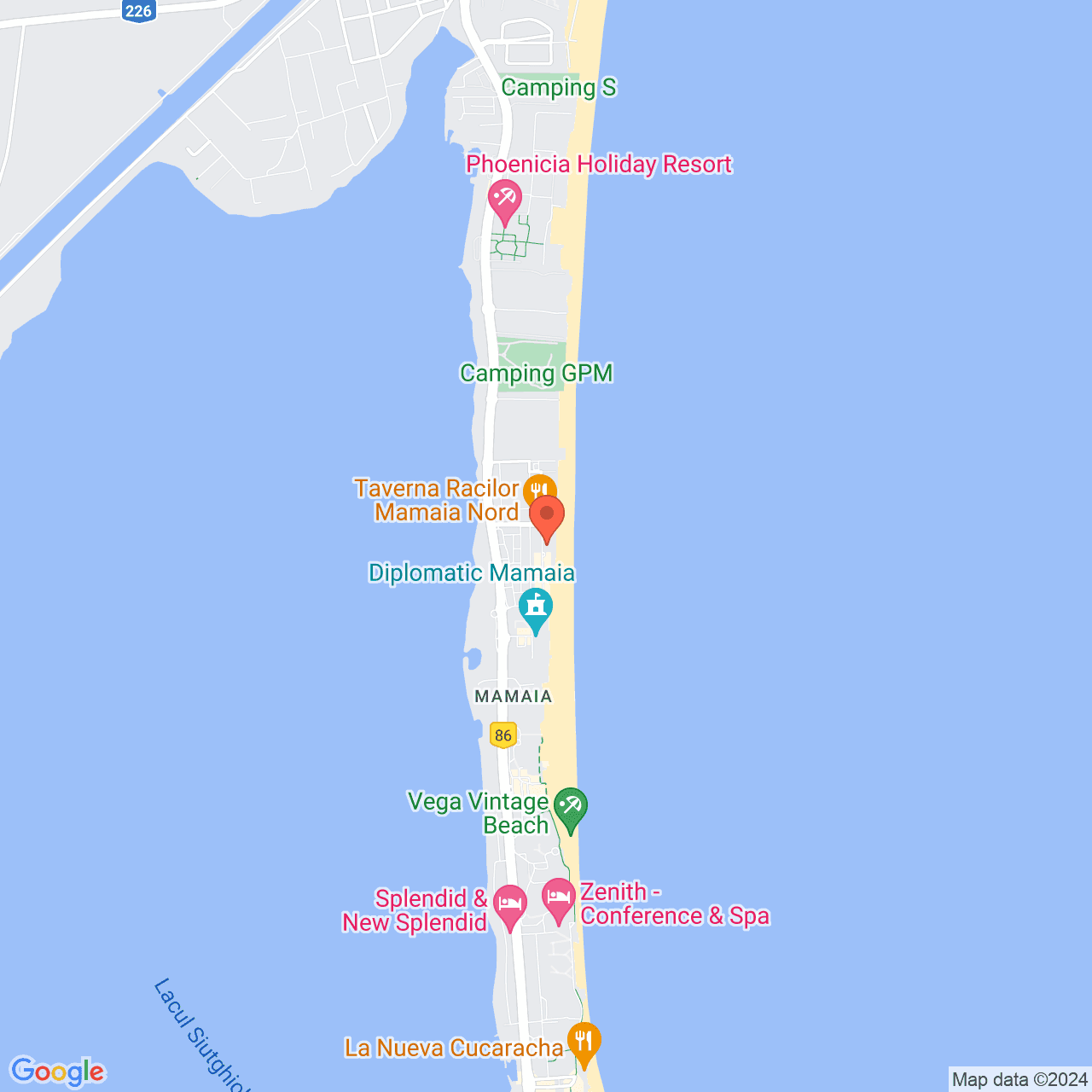 Poza harta streetview, zoom 14, adresa Mamaia Aleea Lamia 4, , judetul