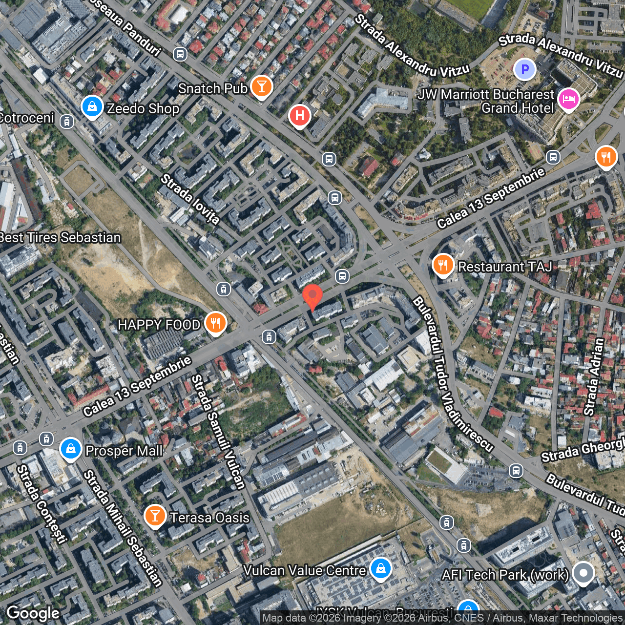 Poza harta hybrid, zoom 16, adresa București, Sectorul 5, Calea 13 Septembrie nr. 133, , judetul