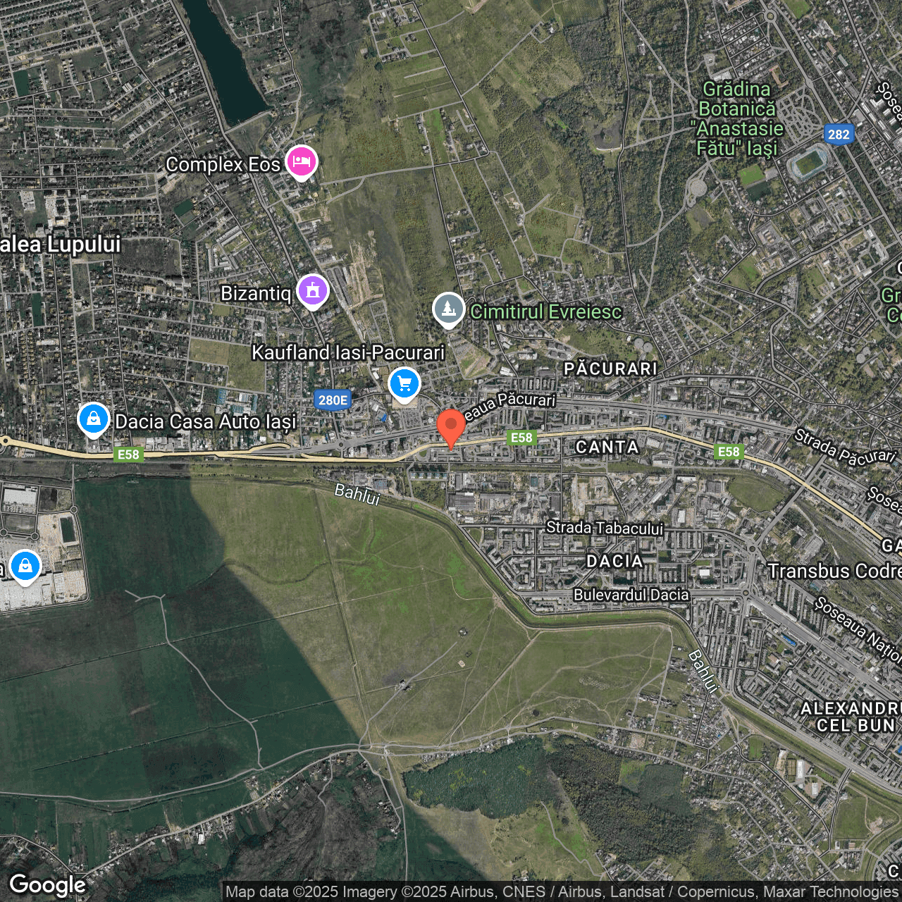 Poza harta hybrid, zoom 14, adresa Iaşi, str. Canta 51, bl. 520, , judetul