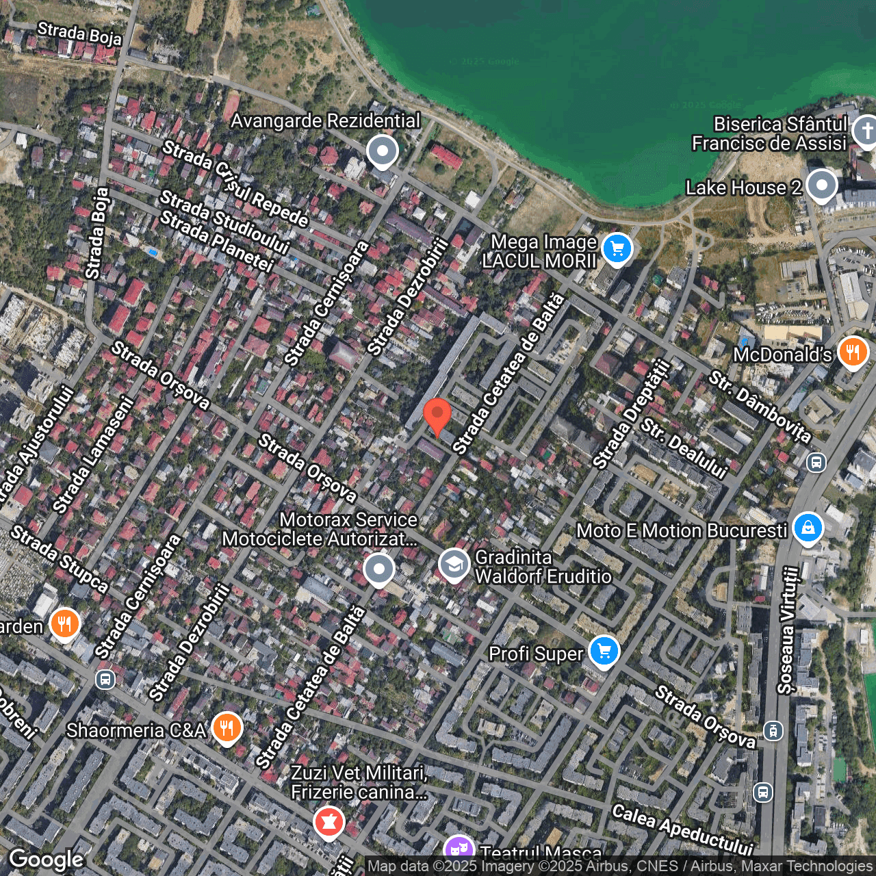 Poza harta hybrid, zoom 16, adresa str. Cetatea de Balta nr.133 Bucuresti, , judetul