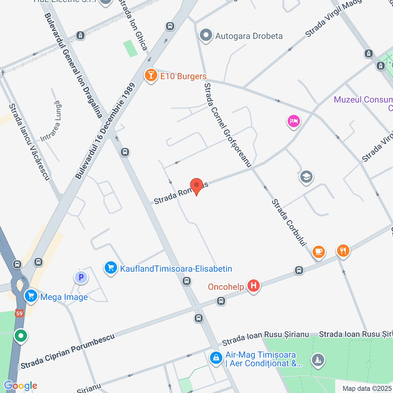 Poza harta streetview, zoom 16, adresa Timișoara, strada Romulus, nr. 41, , judetul