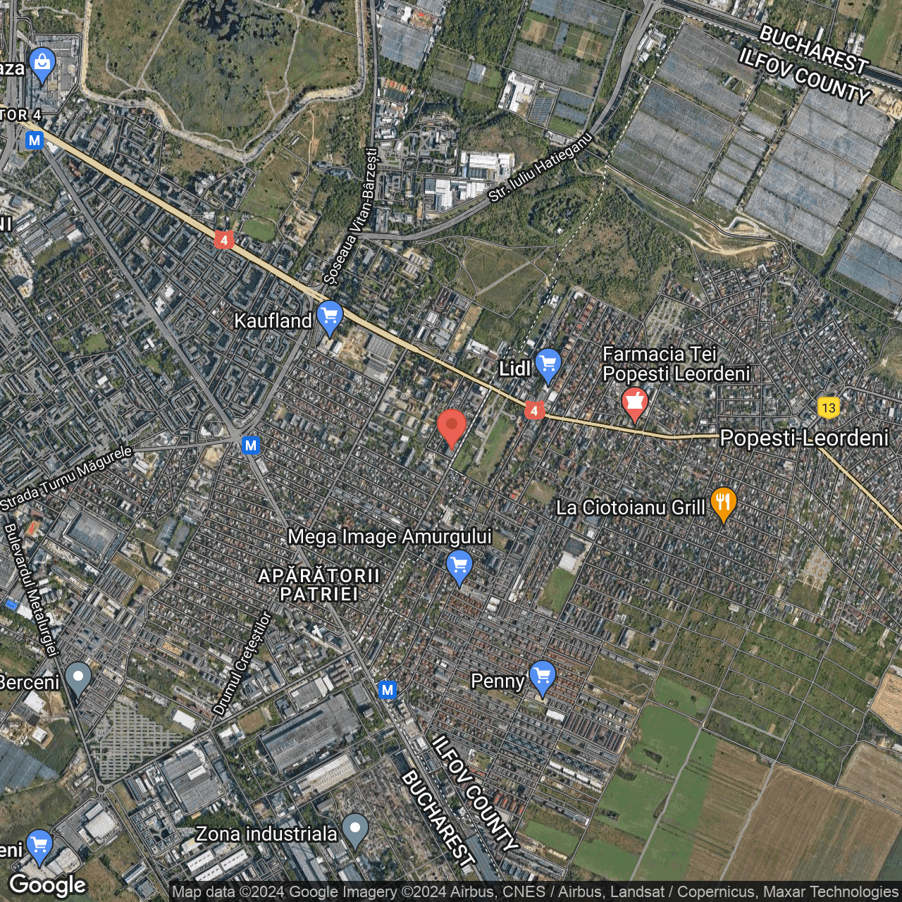 Poza harta hybrid, zoom 14, adresa Bucuresti, Drumul Cheile Turzii nr 125, , judetul