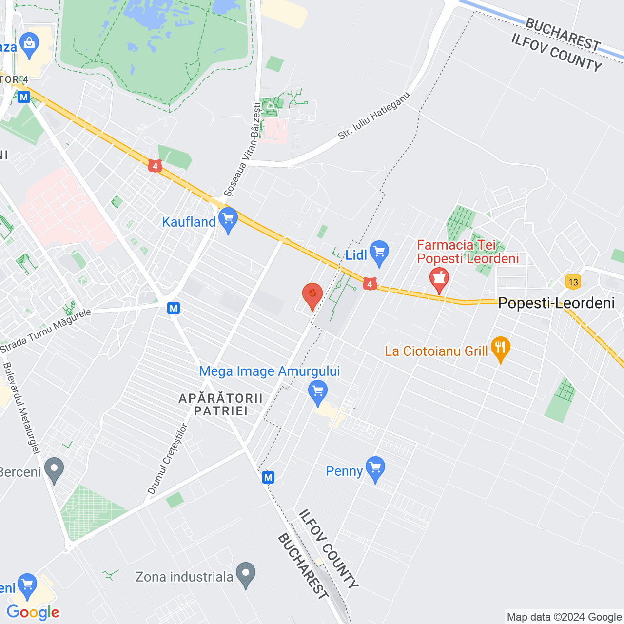 Poza harta streetview, zoom 14, adresa Bucuresti, Drumul Cheile Turzii nr 125, , judetul