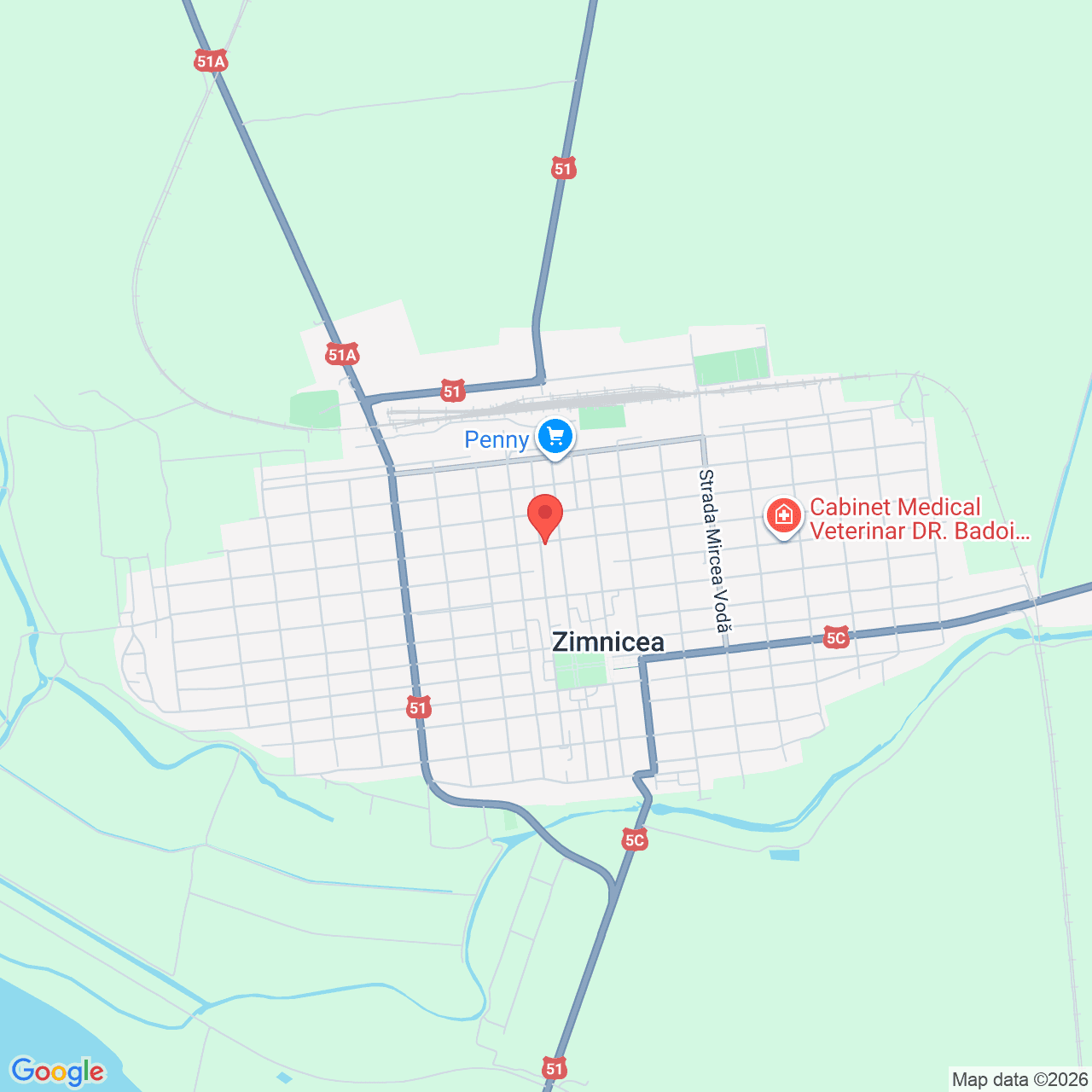 Poza harta streetview, zoom 14, adresa Zimnicea, str. Vlad Tepes, bl 9C, , judetul