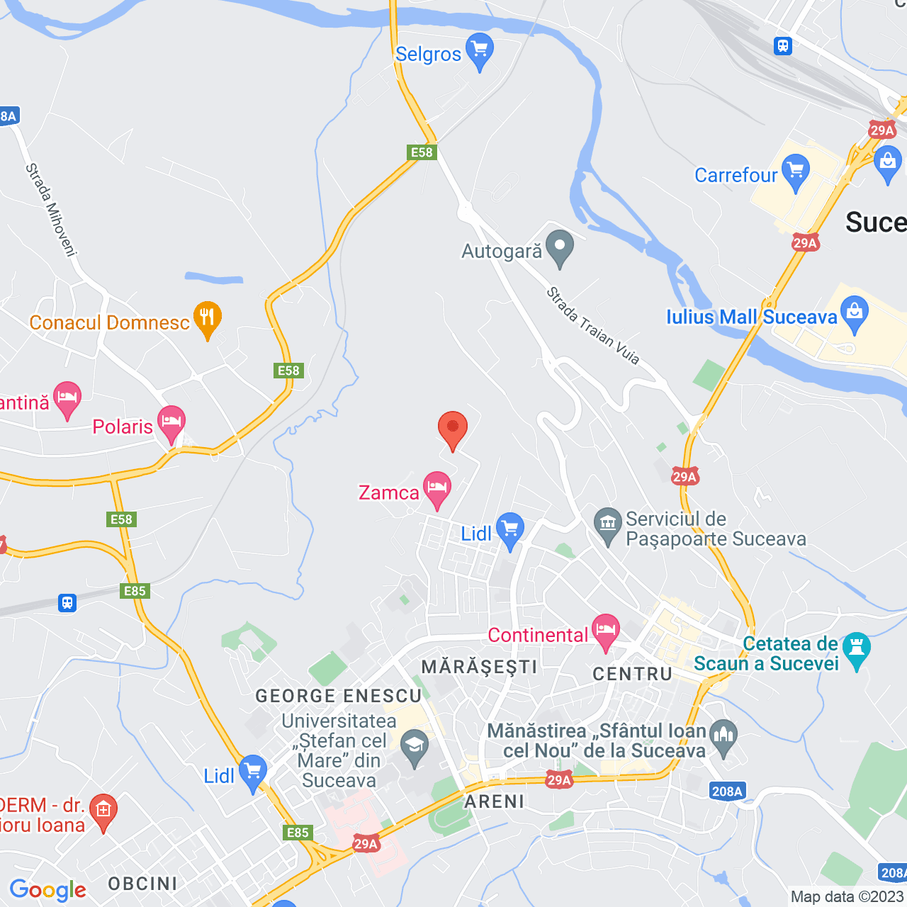 Poza harta streetview, zoom 14, adresa Ilie Ilașcu 25 Suceava, , judetul