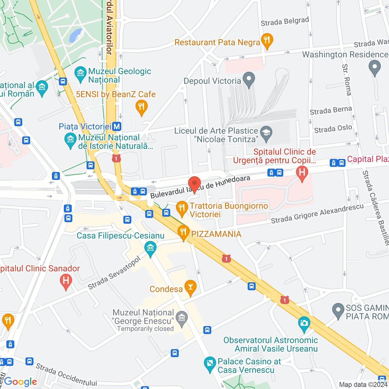 Poza harta streetview, zoom 16, adresa Bucureşti, Bld. Iancu de Hunedoara, nr. 6, , judetul