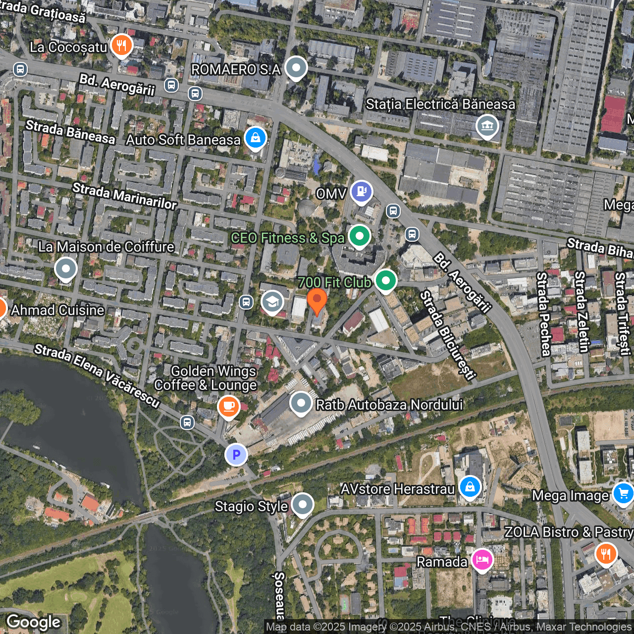 Poza harta hybrid, zoom 16, adresa str. Amiral Horia Măcelariu, nr.55, Sector 1, Bucurest, , judetul