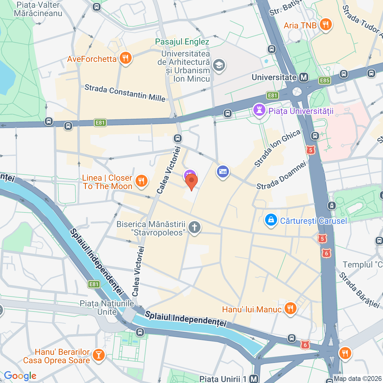 Poza harta streetview, zoom 16, adresa București, sector 3, Str. Eugeniu Carada nr. 5-7, , judetul