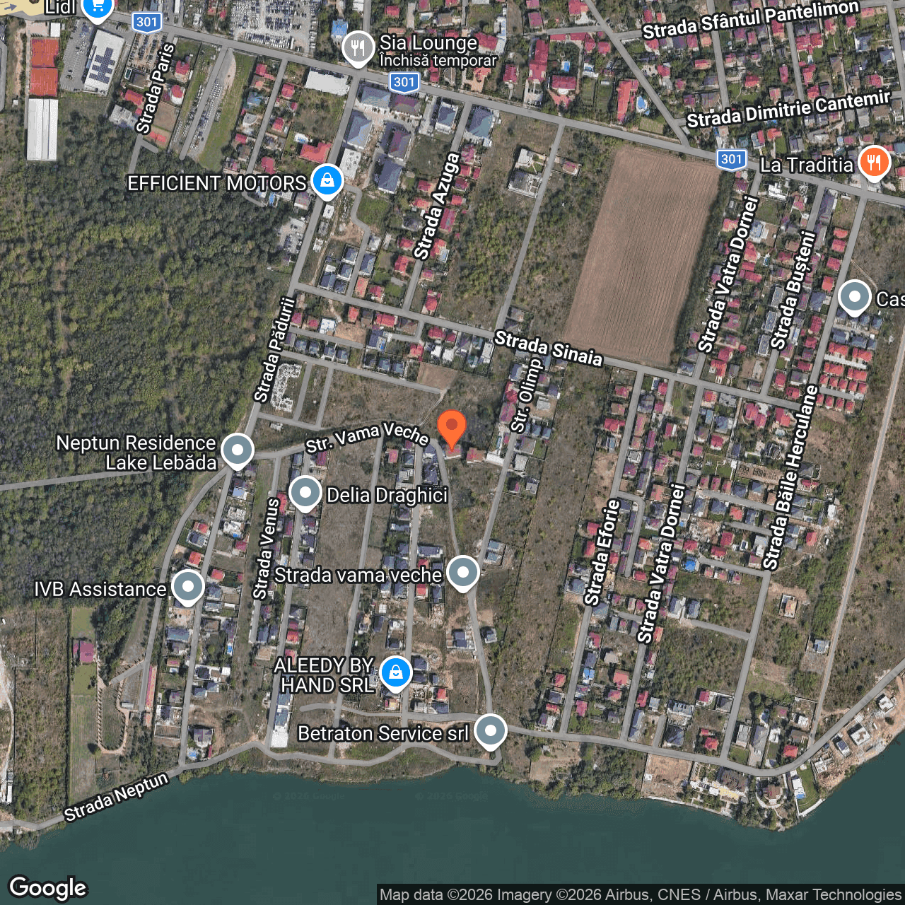 Poza harta hybrid, zoom 16, adresa Str. Olimp nr. 8 Pantelimon Ilfov, , judetul