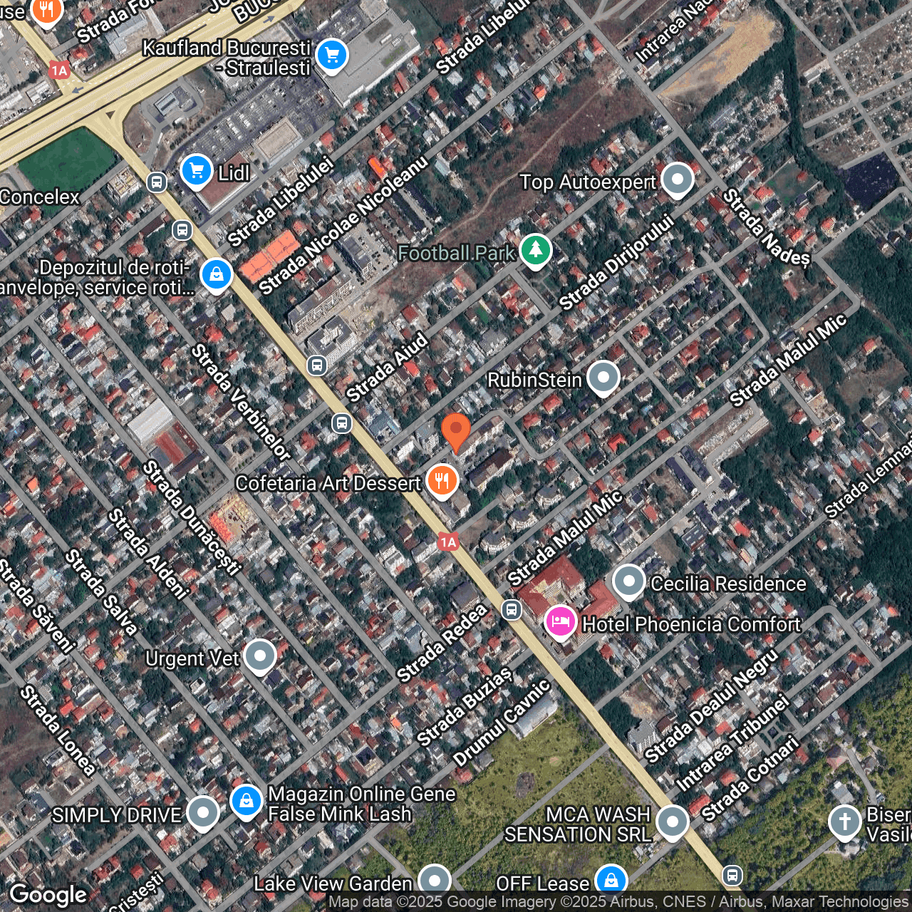 Poza harta hybrid, zoom 16, adresa Șos. București – Târgoviste, Nr. 22B, Sector 1, , judetul