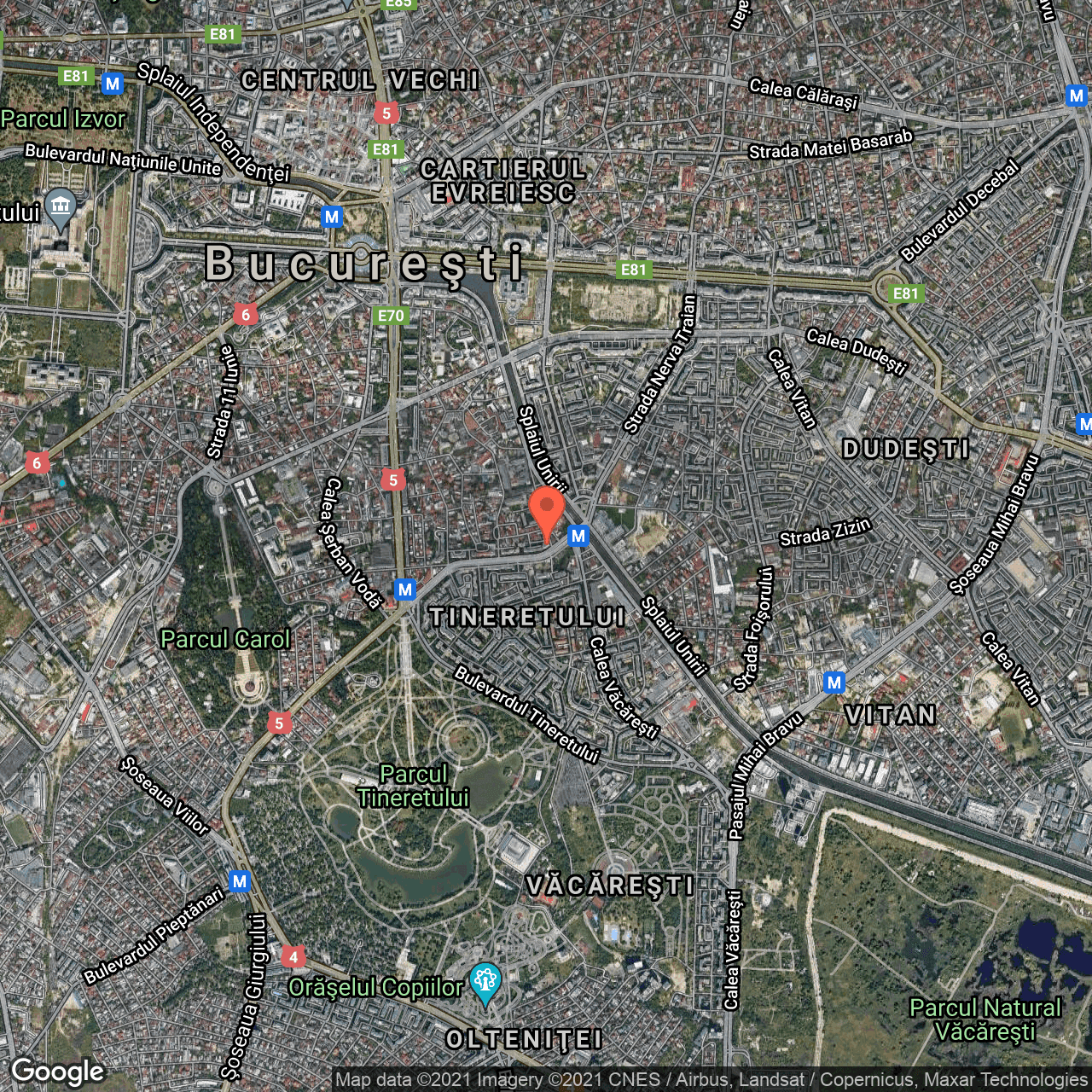 Poza harta hybrid, zoom 14, adresa Bulevardul Gheorghe Sincai 15B, Bucuresti, judetul Bucuresti Ilfov