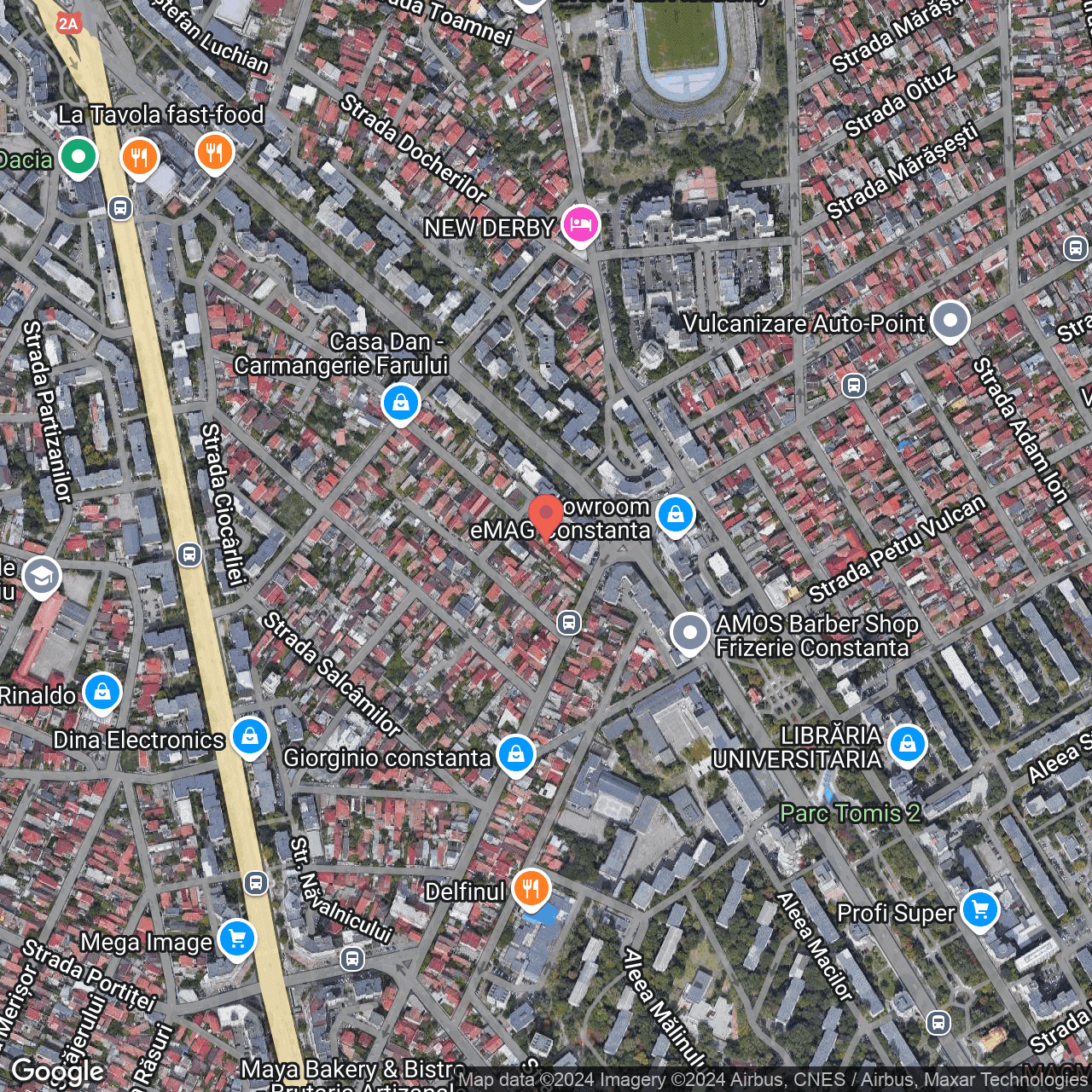 Poza harta hybrid, zoom 16, adresa Constanta , str. Barbu Lautaru nr. 1A, , judetul