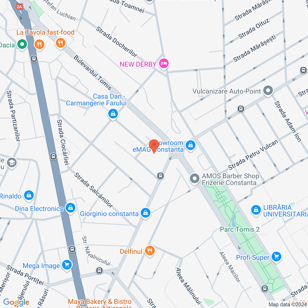 Poza harta streetview, zoom 16, adresa Constanta , str. Barbu Lautaru nr. 1A, , judetul