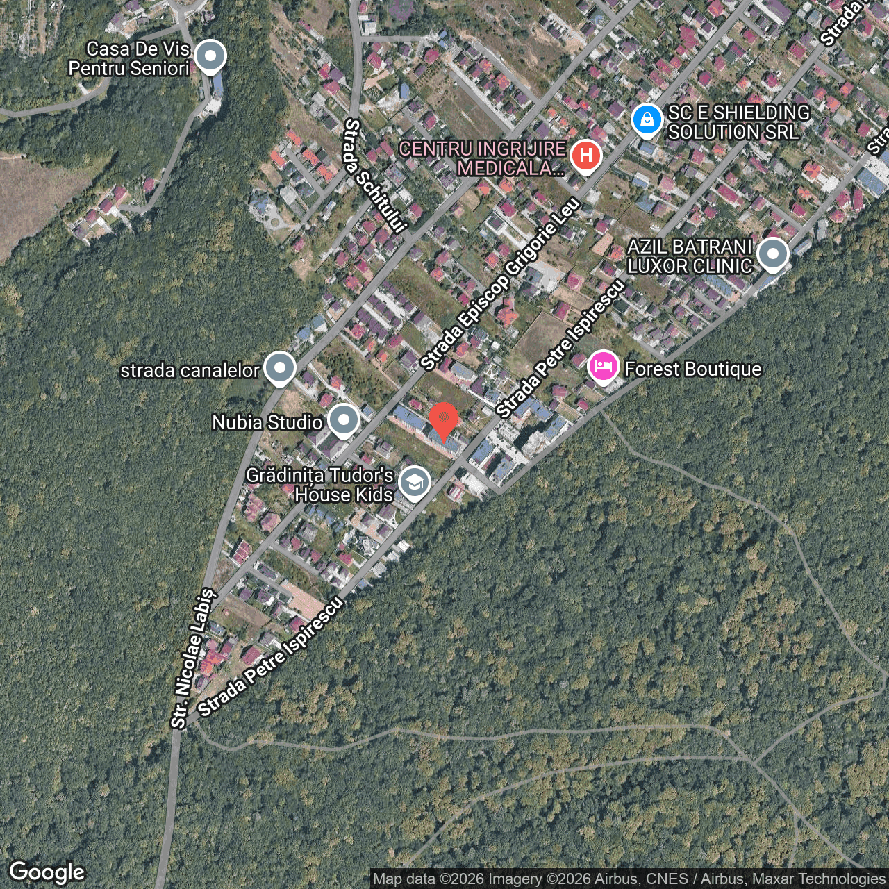 Poza harta hybrid, zoom 16, adresa str. Petre Ispirescu, nr. 66, bloc M3, Pitești, , judetul