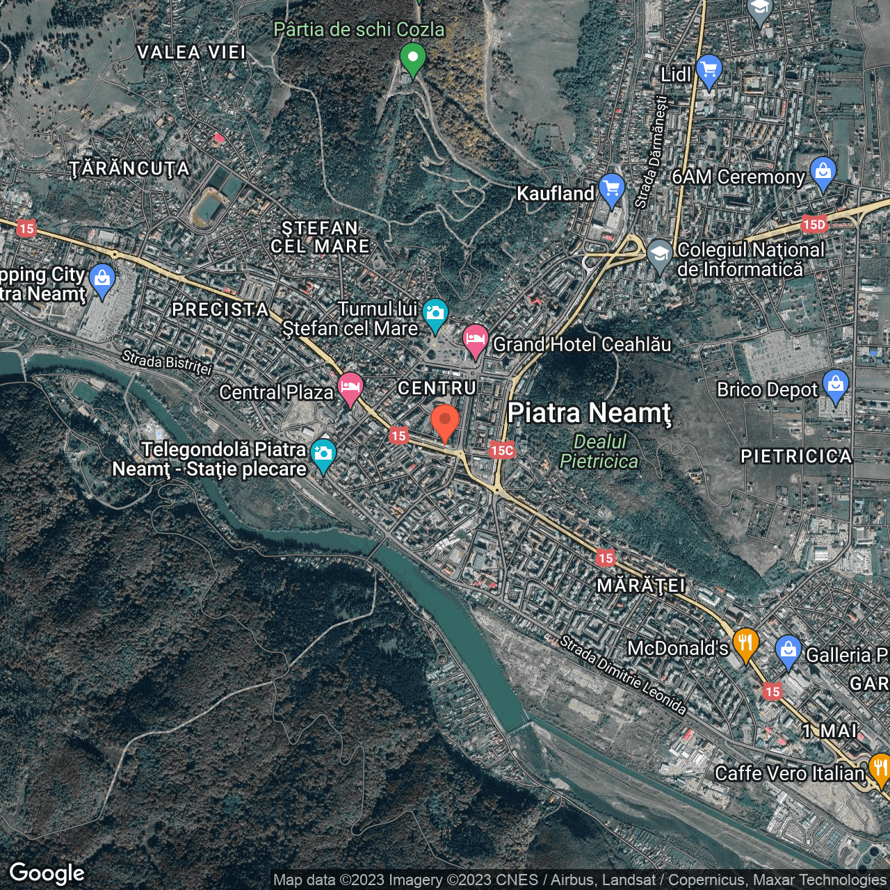 Poza harta hybrid, zoom 14, adresa Decebal Piatra Neamt, , judetul