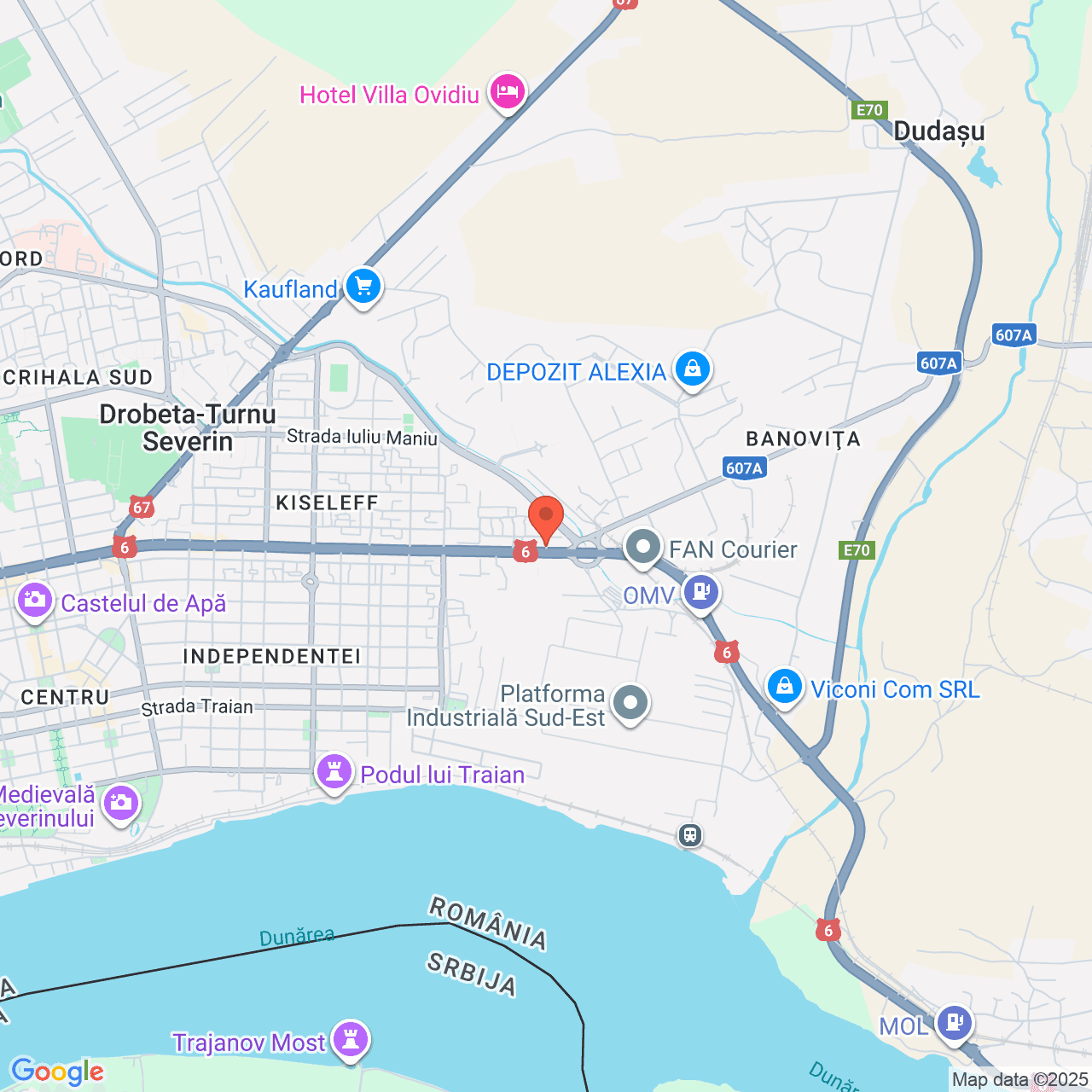 Poza harta streetview, zoom 14, adresa Drobeta-Tumu Severin, Str Petre Sergescu, Nr. 1, , judetul