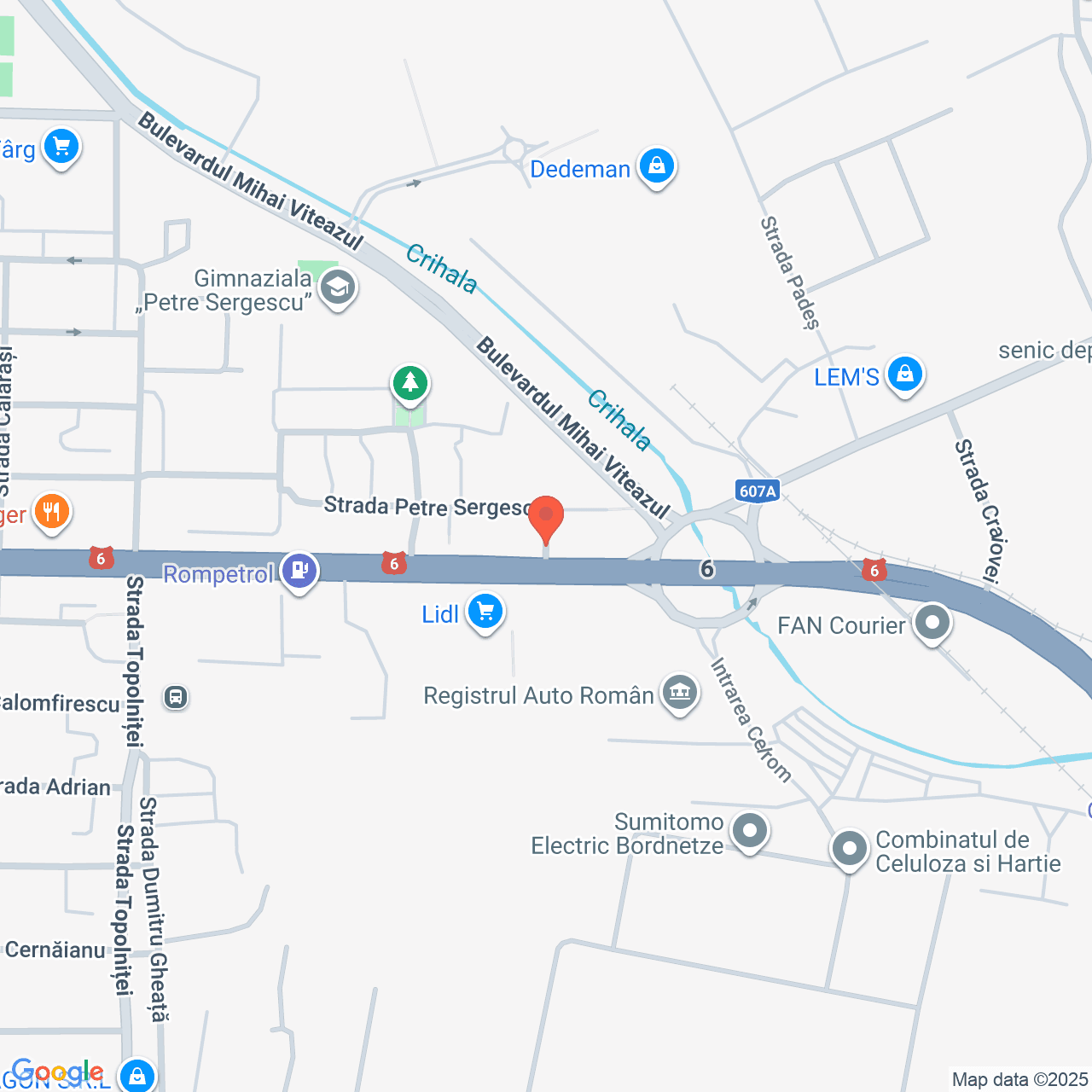 Poza harta streetview, zoom 16, adresa Drobeta-Tumu Severin, Str Petre Sergescu, Nr. 1, , judetul