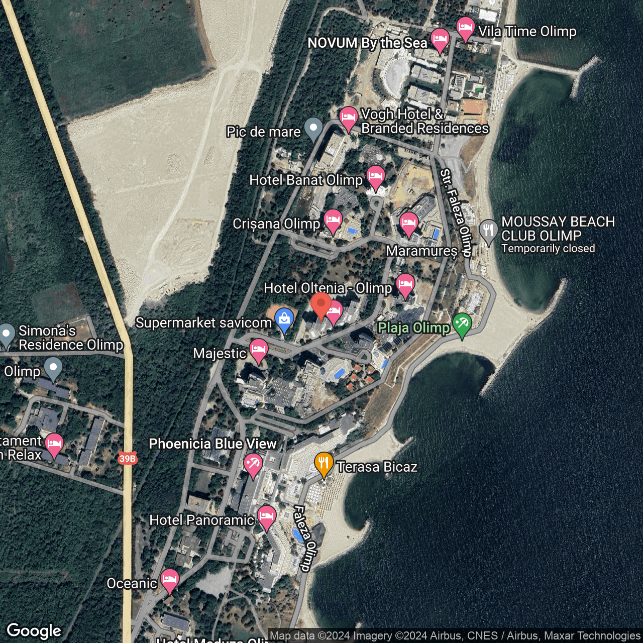 Poza harta hybrid, zoom 16, adresa Strada Olimp Olimp, , judetul