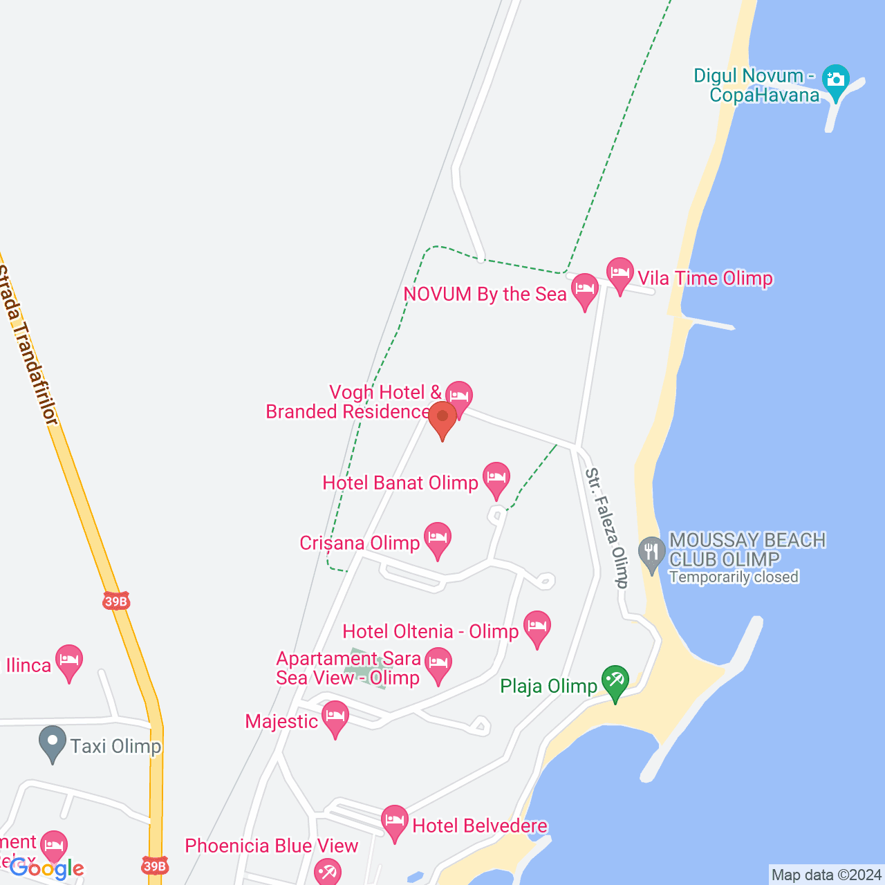 Poza harta streetview, zoom 16, adresa Olimp Mangalia, , judetul