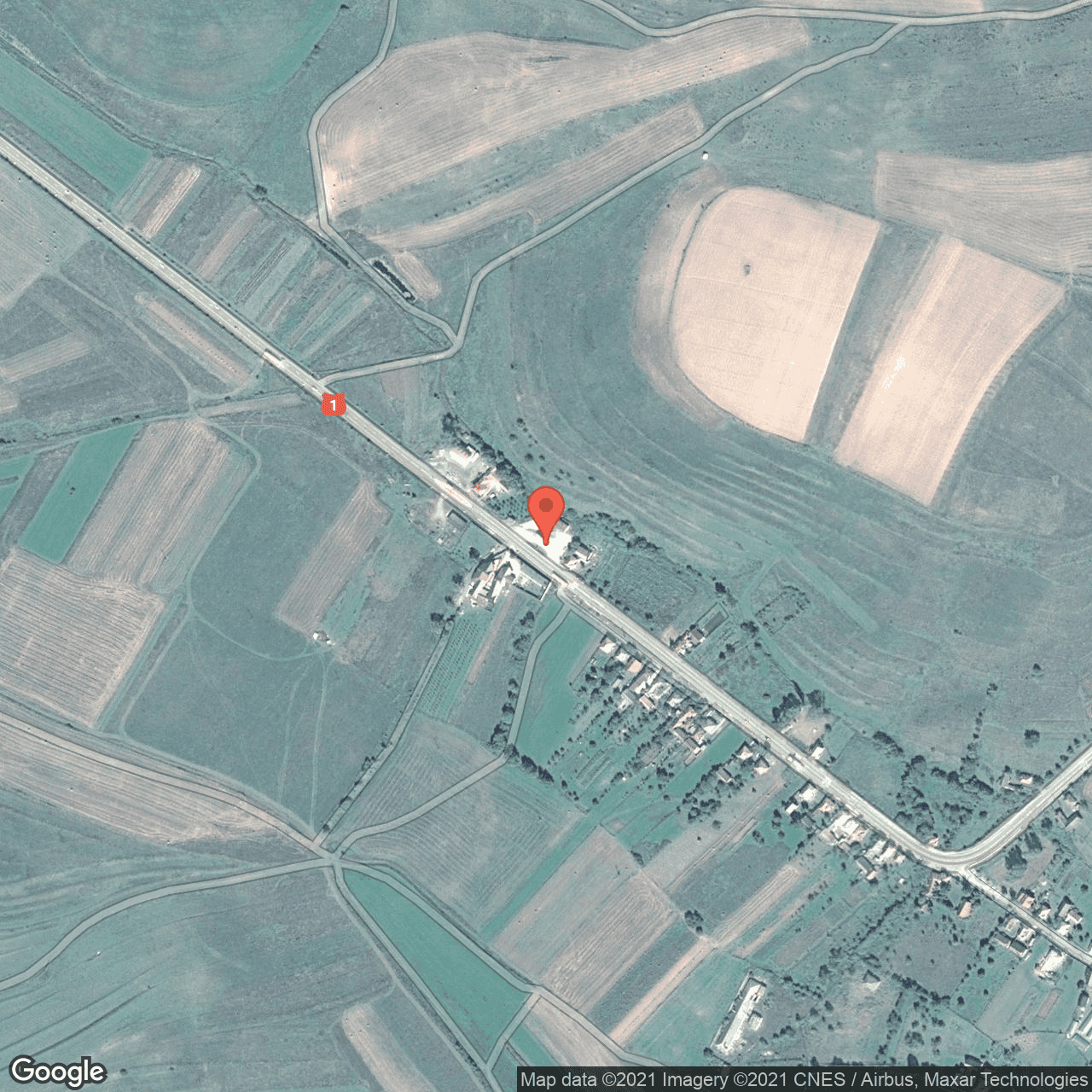 Poza harta hybrid, zoom 16, adresa Paniceni, judetul Cluj