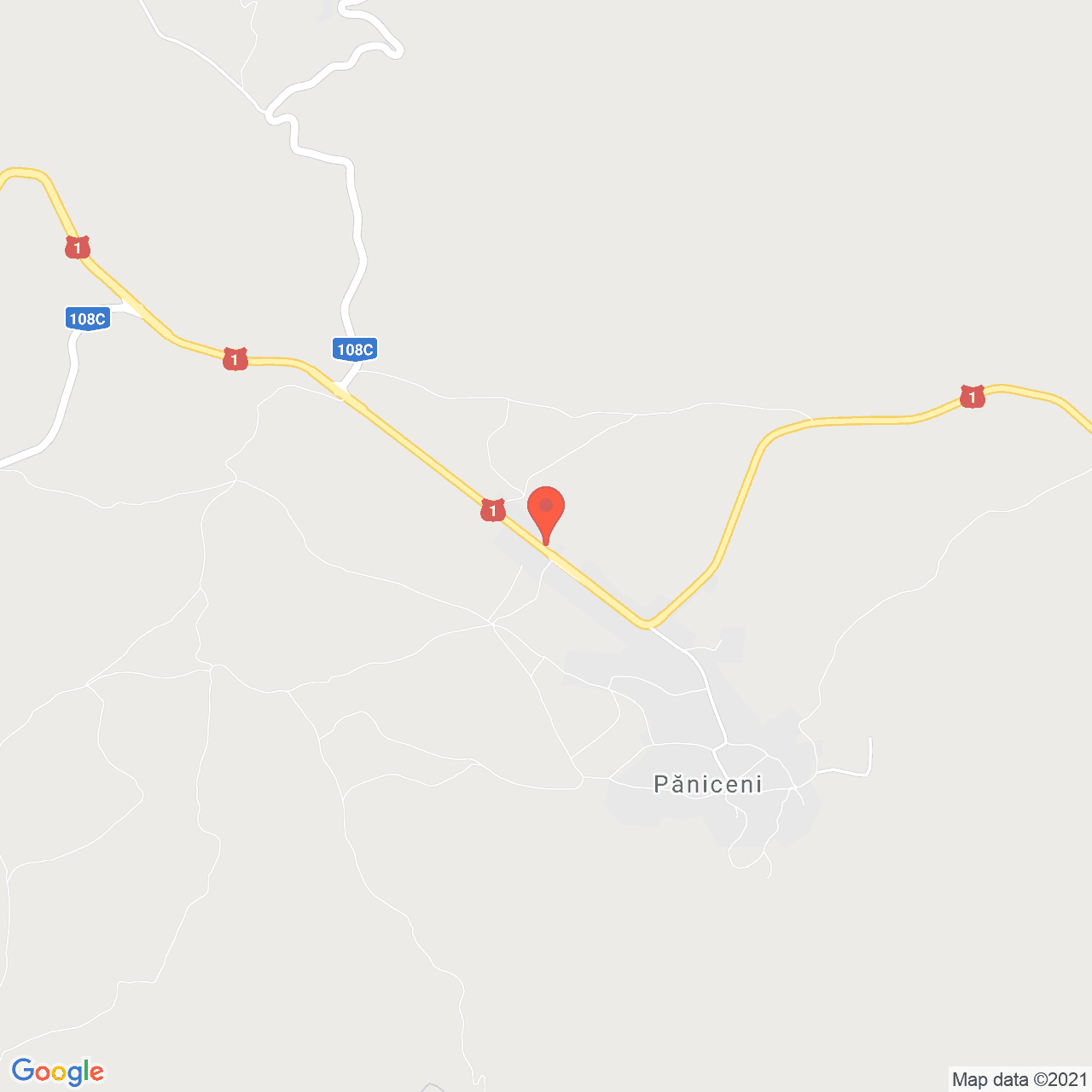 Poza harta streetview, zoom 14, adresa Paniceni, judetul Cluj