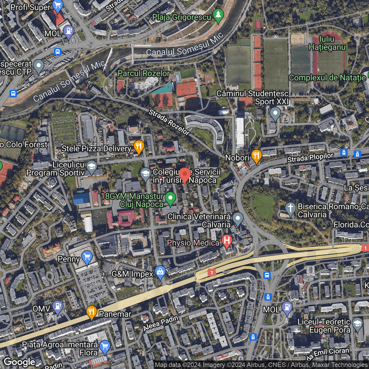 Poza harta hybrid, zoom 16, adresa Cluj-Napoca, strada Taberei nr. 4, , judetul