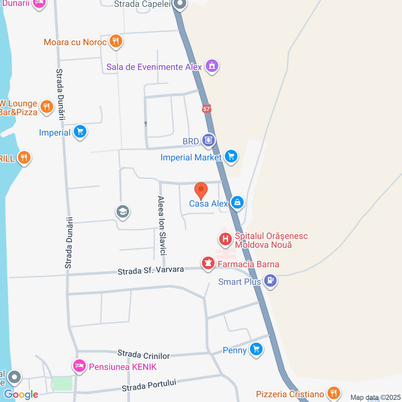 Poza harta streetview, zoom 16, adresa Moldova Veche, jud. Caras-Severin, , judetul