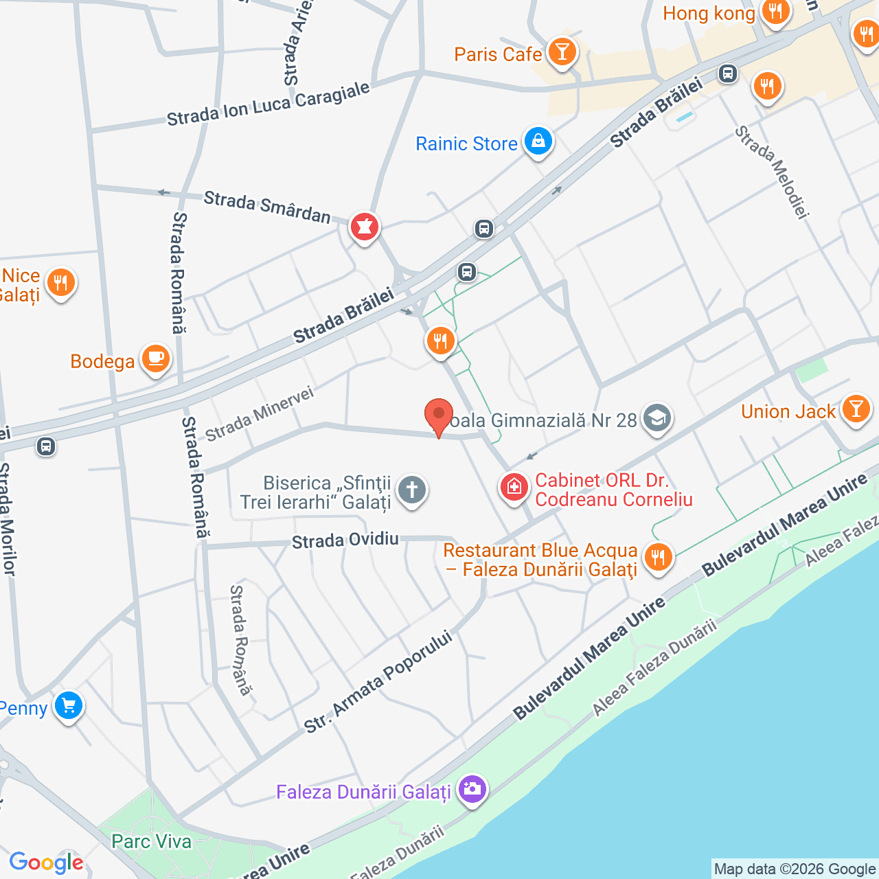 Poza harta streetview, zoom 16, adresa Galati, str. Constantin Brancoveanu, nr. 5, , judetul