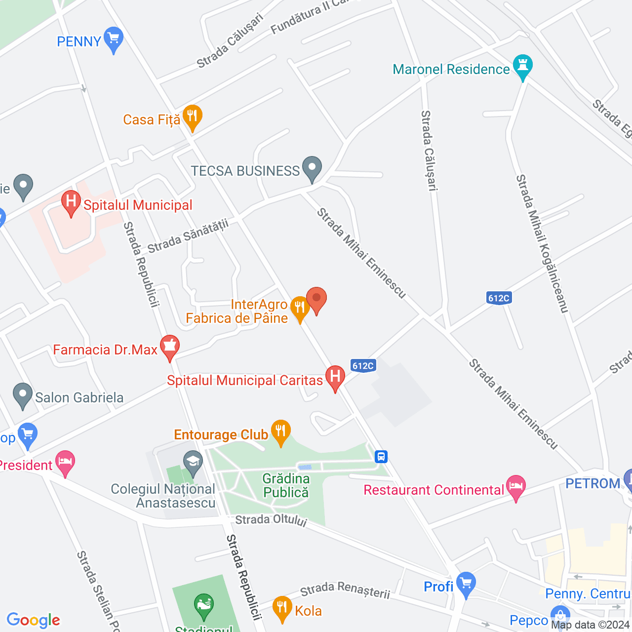 Poza harta streetview, zoom 16, adresa Rosiori de Vede, str. Carpati nr. 60, , judetul