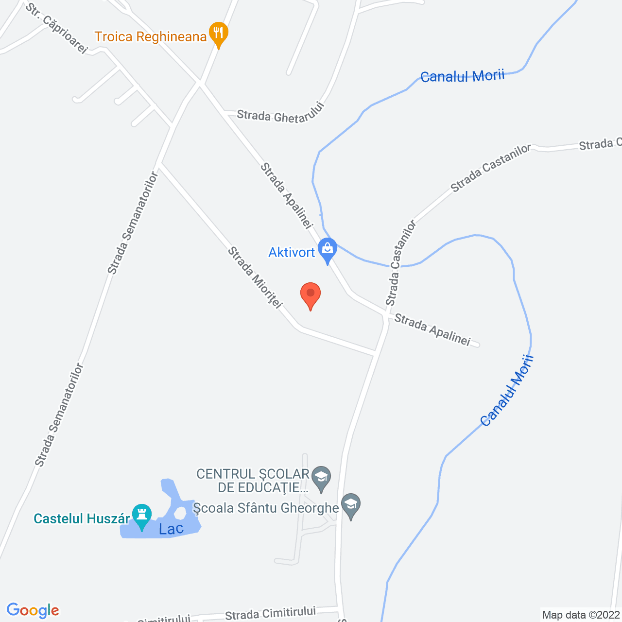 Poza harta streetview, zoom 16, adresa Mioritei 8, Reghin, judetul Mures