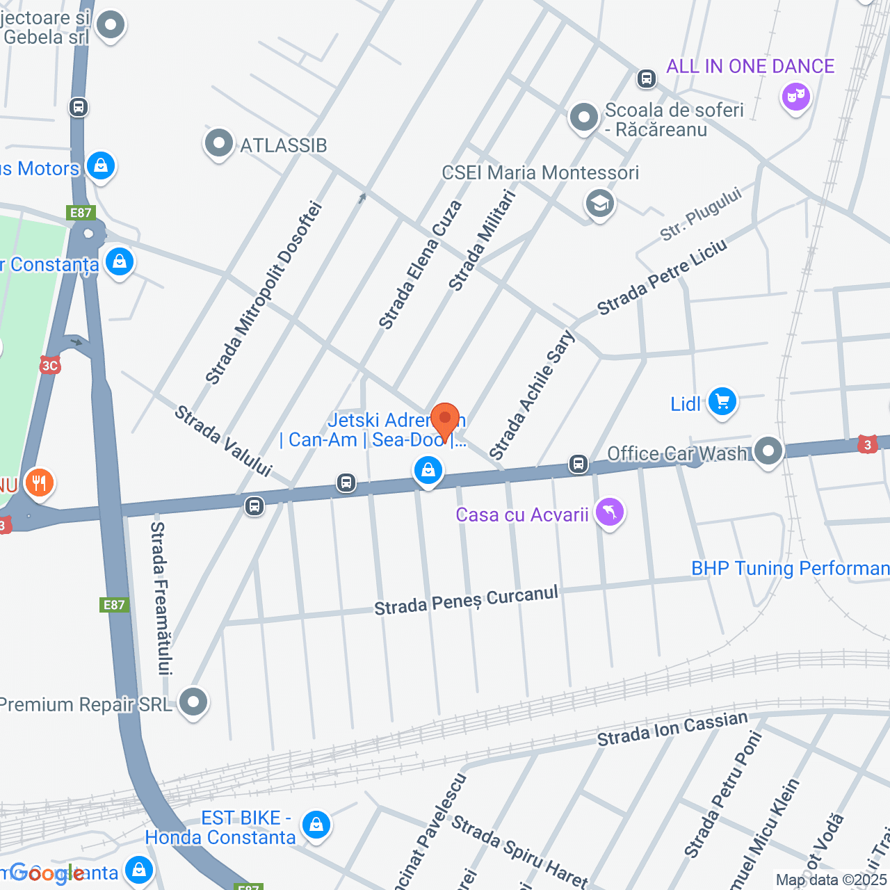 Poza harta streetview, zoom 16, adresa Constanta, str. Calistrat Hogaș nr.1bis, , judetul