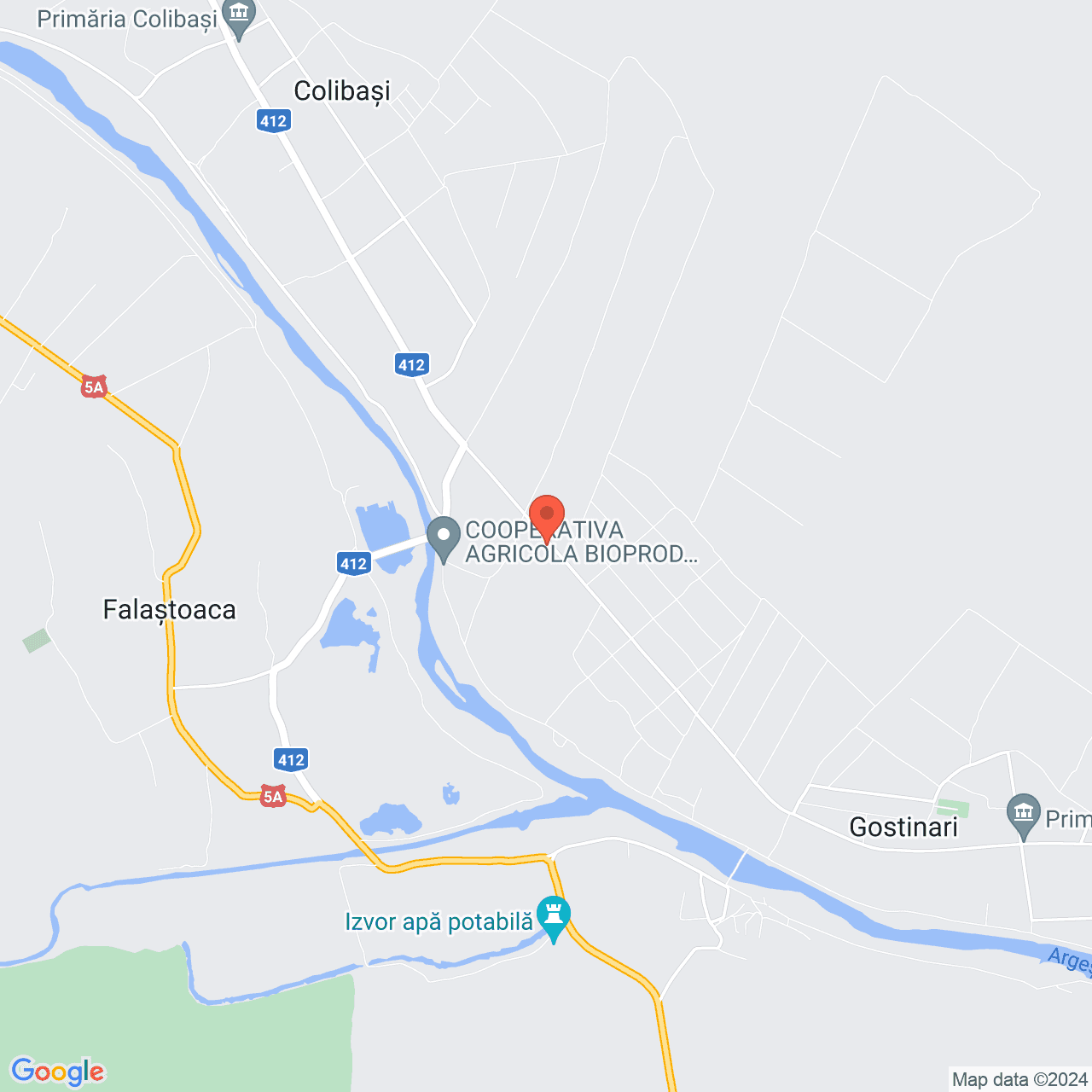 Poza harta streetview, zoom 14, adresa Colibași, str. Principală nr. 347, jud. Giurgiu, , judetul