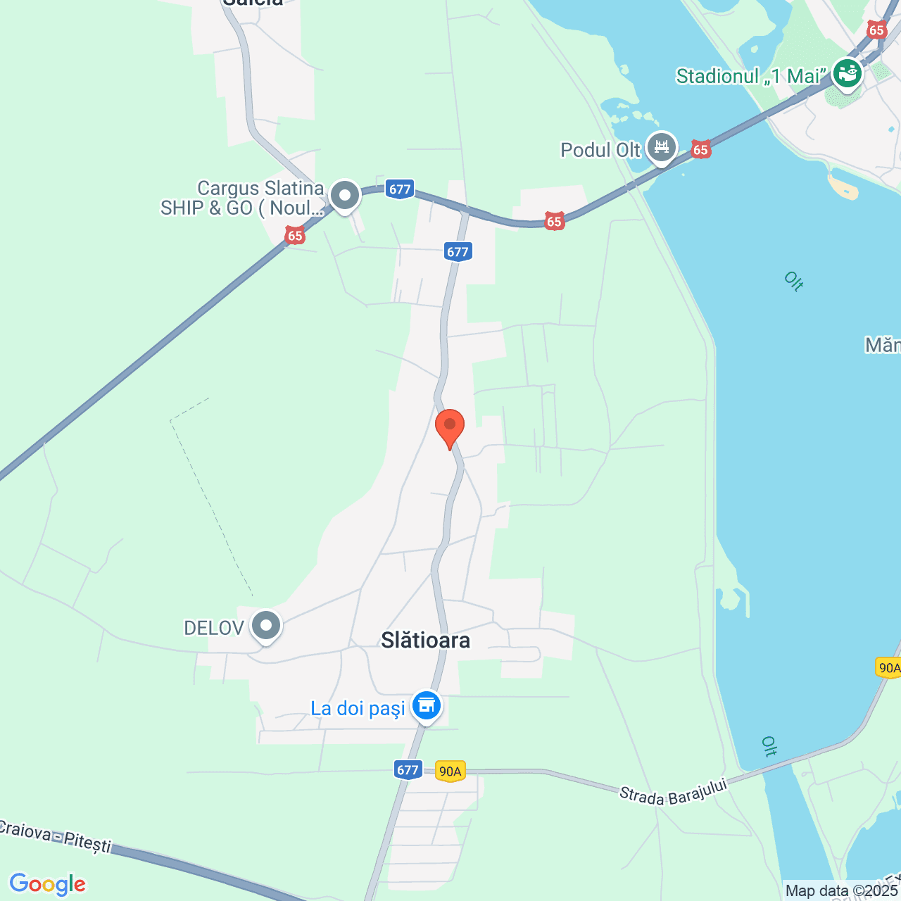 Poza harta streetview, zoom 14, adresa Slatioara str. Unirii nr. 50, jud. Olt, , judetul