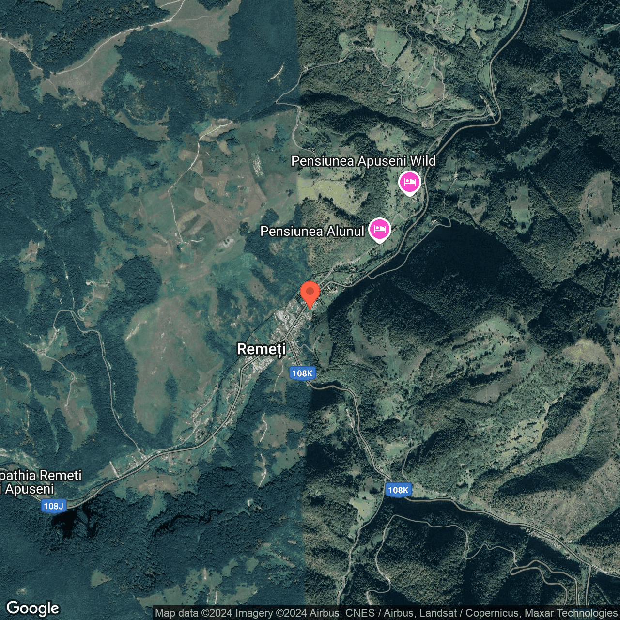 Poza harta hybrid, zoom 14, adresa Bulz Bihor, , judetul